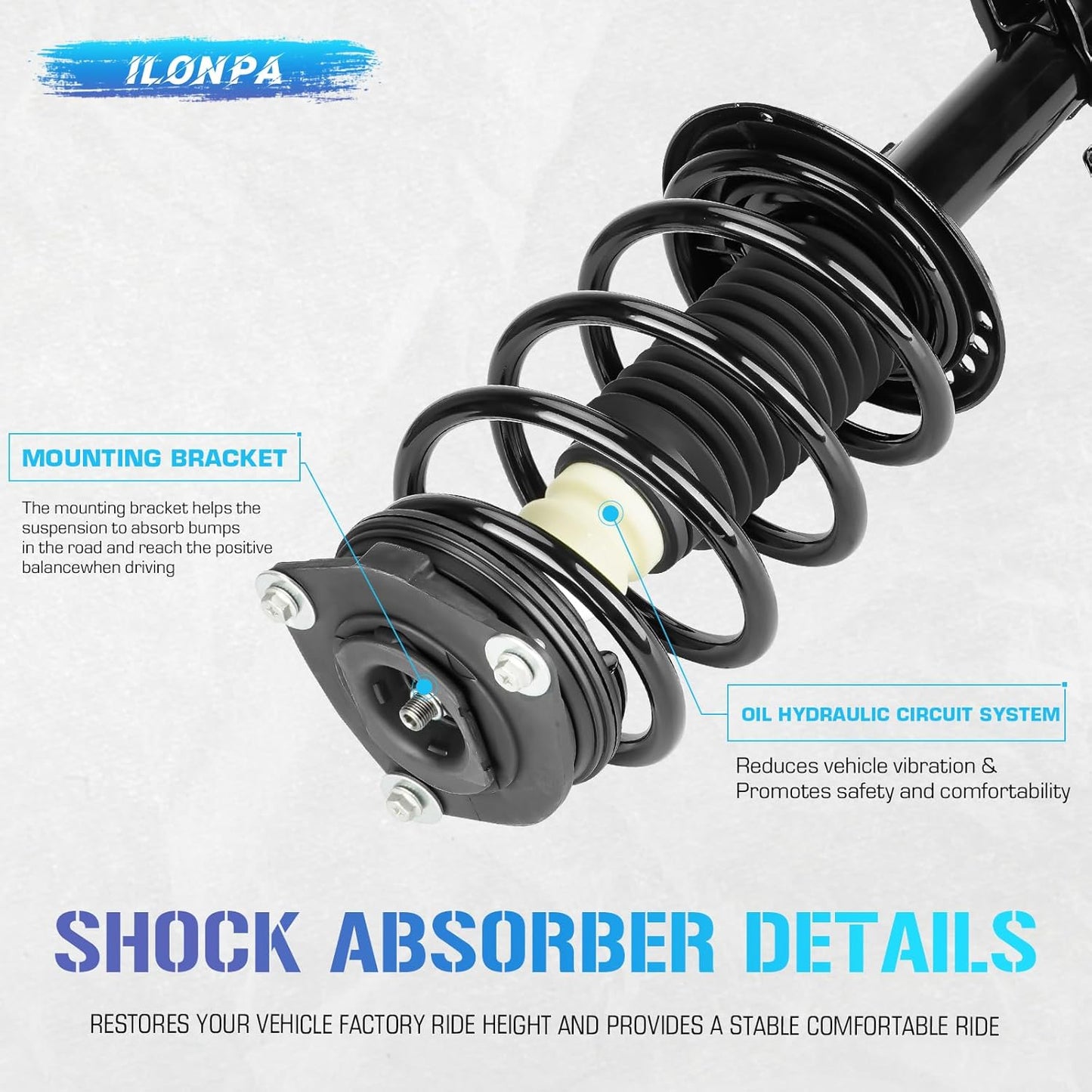 172378 172379 Front Struts Shocks Assembly w/Coil Spring Absorbers for 2007-2012 Nissan Sentra 2.0L L4 (Base, S, SL, SR), Strut Shock Assemblies 2008 2009 2010 2011 - [Exc. SE-R/SE-Rspecv Models]