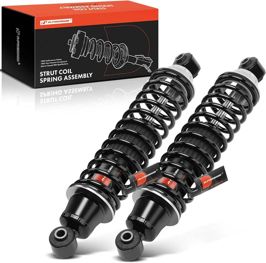 A-Premium Rear Pair (2) Load Adjusting Shock Absorber Compatible with Dodge Grand Caravan 2008-2020 & Chrysler Town & Country 2008-2016 & Volkswagen Routan 2009-2014 & Ram C/V 2012-2015