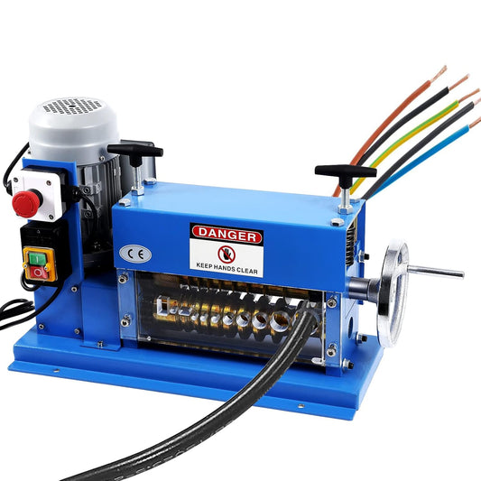 Automatic Wire Stripping Machine for 0.06" -1.5", [High Precision] [75 ft/min] Wire Stripper Tool with An Extra Manual Crank, Electric Wire Stripper for Scrap Cable Copper Recycling