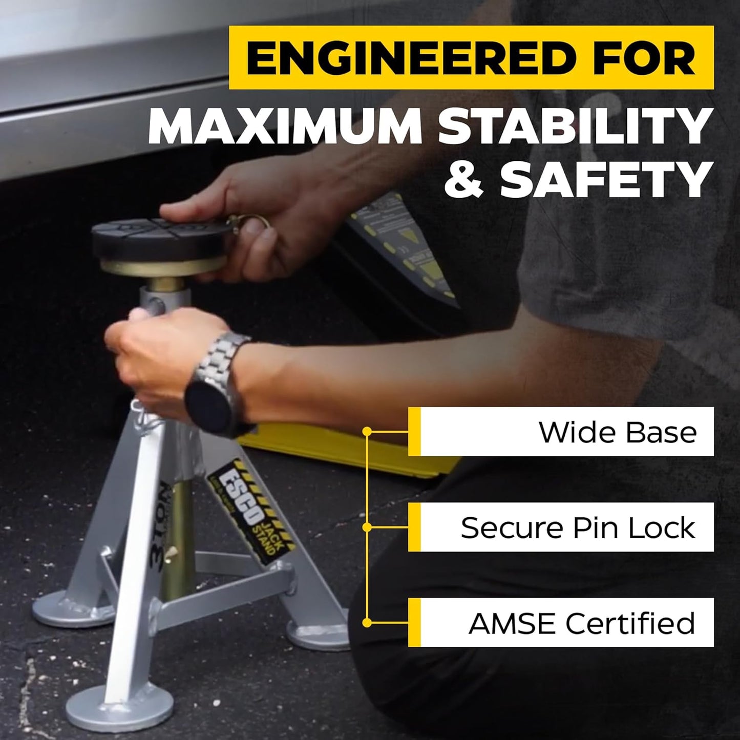 3 Ton Performance Jack Stands, Pair