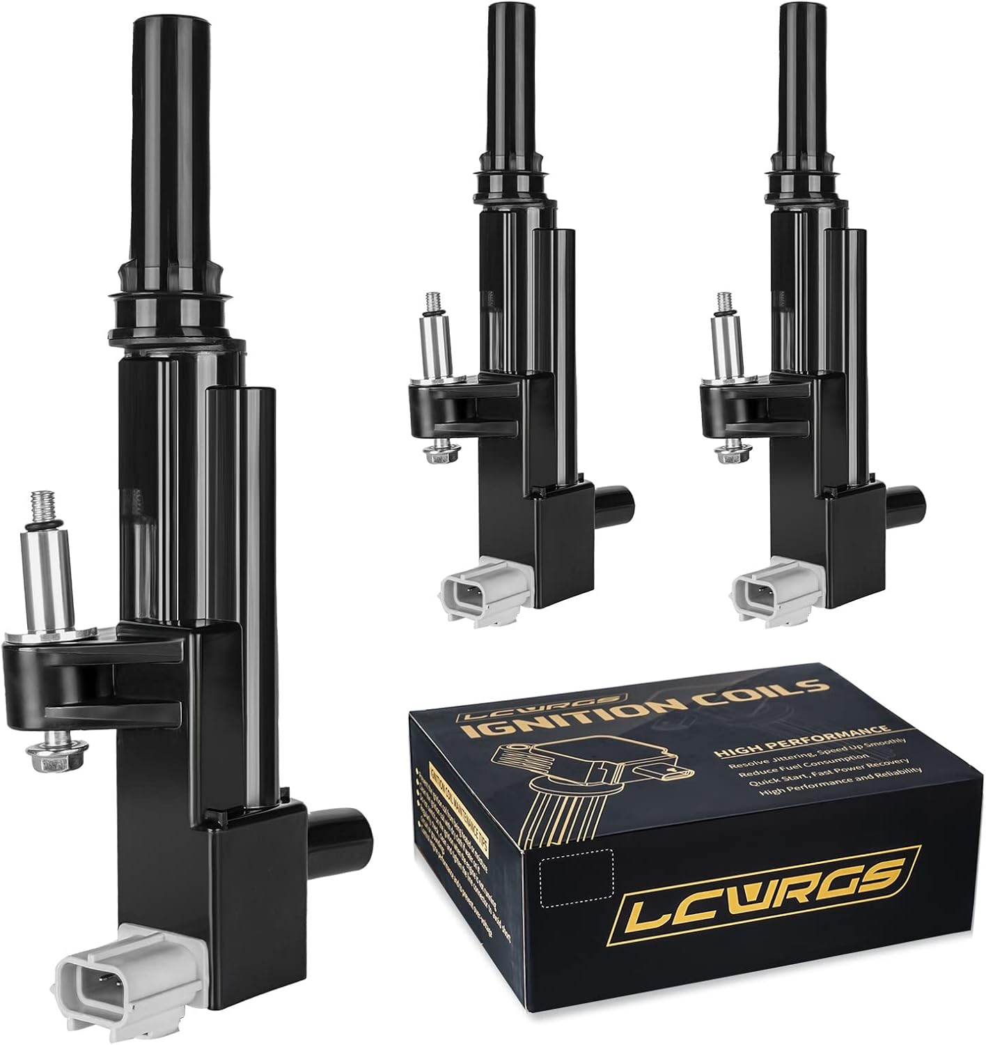 Set of 3 Ignition Coil Packs Fits for 3.7 V6 Jeep Liberty Cherokee Commander Grand Cherokee Dodge Nitro Ram 1500 Dakota Durango 2009 2010 2011 2012 Coils Replaces# UF640