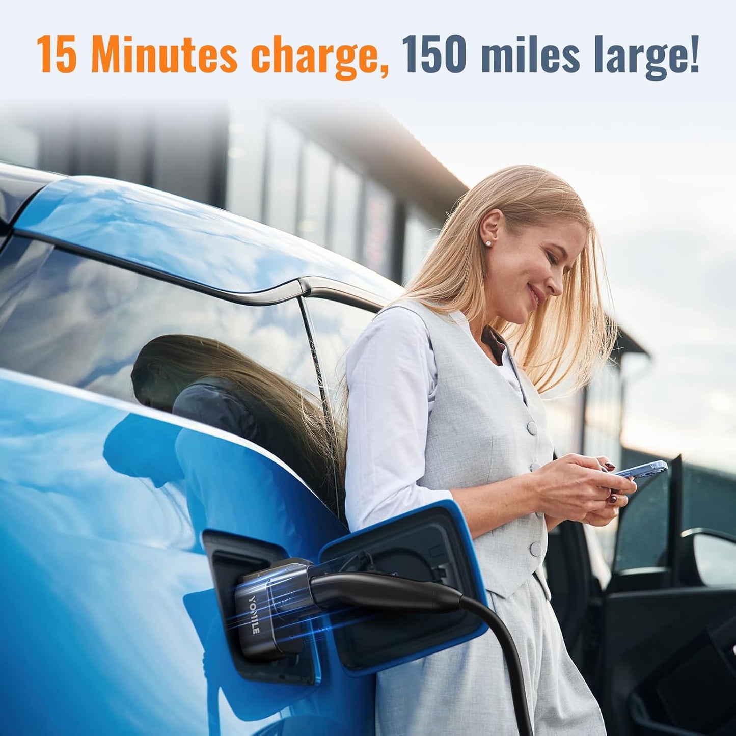 2025 Upgraded for Tesla Supercharger to CCS1 Charger Adapter [Max 500A 1000V] Fast Charge NACS to CCS Electric Vehicle Charging Adapter Compatible with Tesla Supercharger, Fits for Rivian,Ford,GM EVs