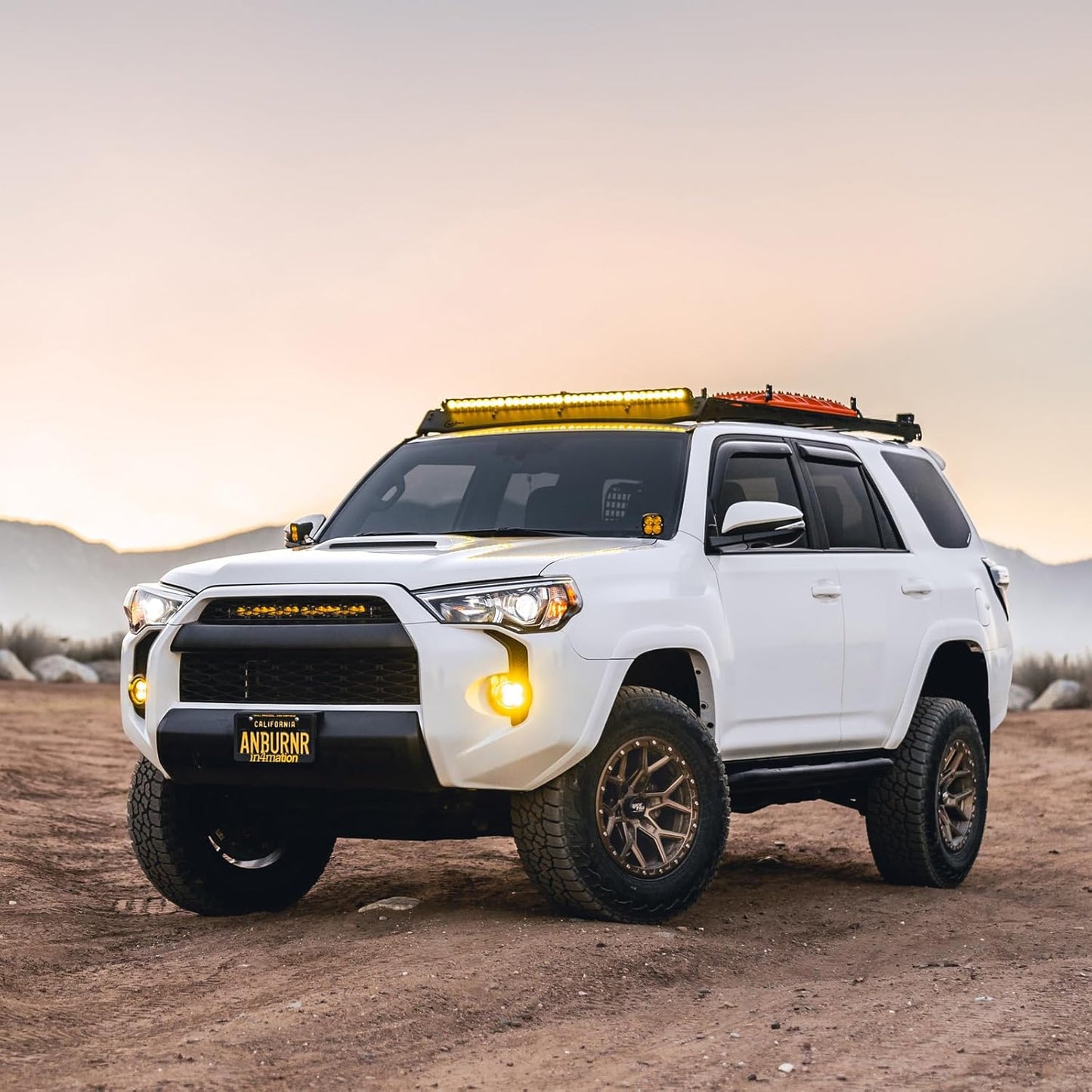 RockTrix RT107 17 Inch Rim Automotive Wheel Compatible with 2001+ Toyota Tacoma, 2002+ 4Runner, FJ Cruiser, 17x9 6x5.5 Wheel, 12mm offset, 4.5 Inch Backspacing, 6x139.7 6Lug Rim, Matte Bronze