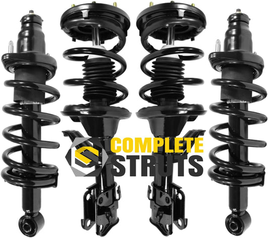 COMPLETESTRUTS - Front & Rear Complete Strut Assemblies with Coil Springs Replacement for 2002-2006 Honda CR-V - Set of 4