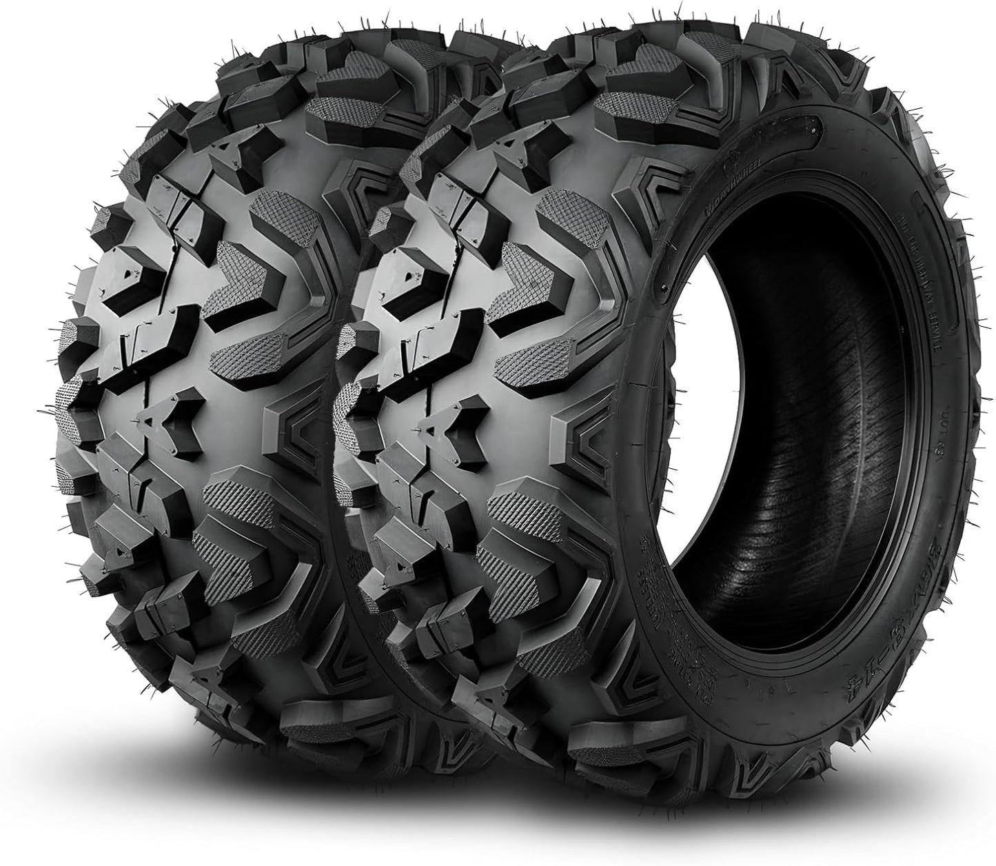 TRIPOWER ATV UTV Tires 25x8-12 & 25x10-12 All Terrain Trail Sand Mud Off-Road Tires, 6 Ply Tubeless Full Set of 4