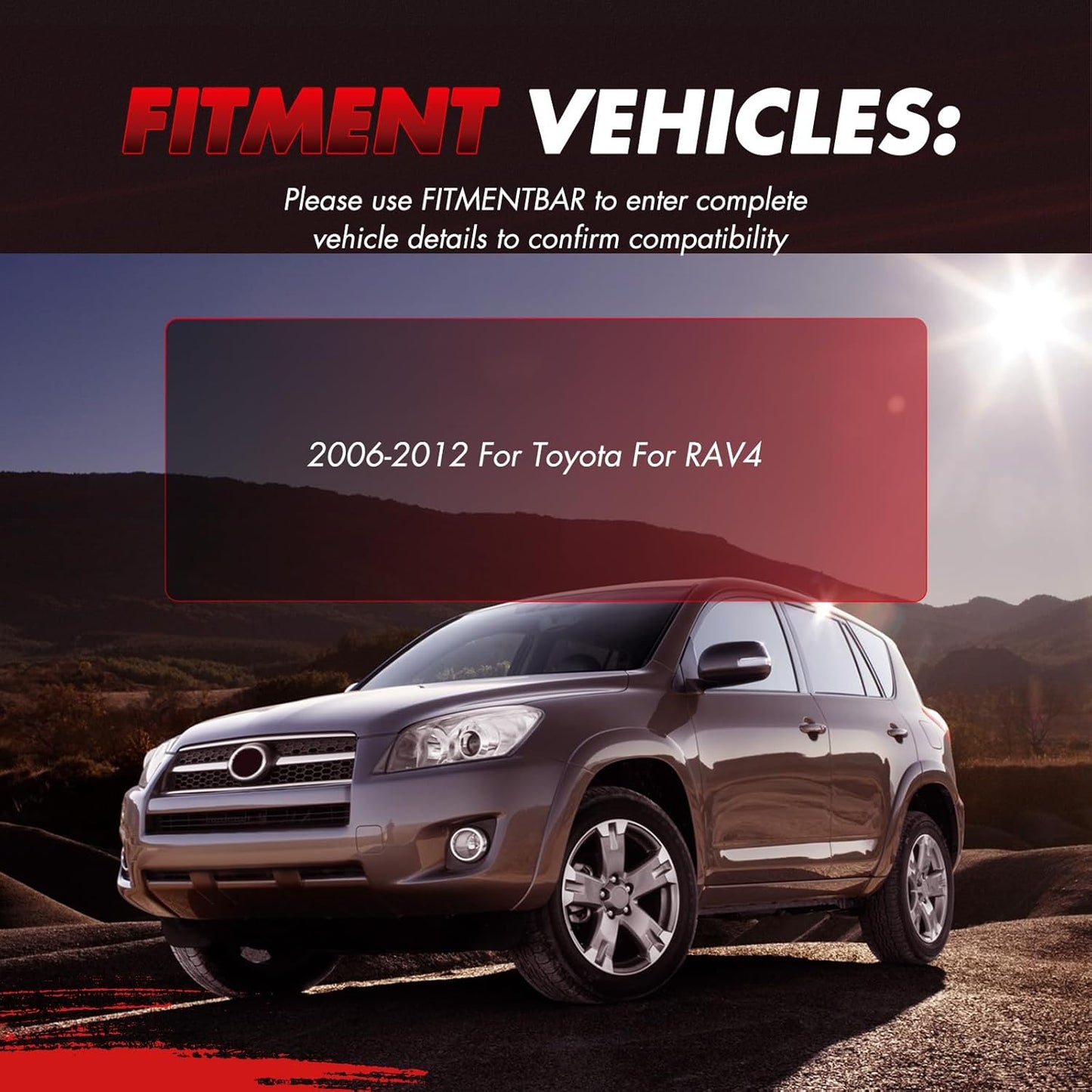 cciyu Complete Suspension Kit Fits 2006 2007 2008 2009 2010 2011 2012 for Toyota RAV4 Includes Front Strut Spring Assembly Rear shock absorber Stabilizer Bar Link