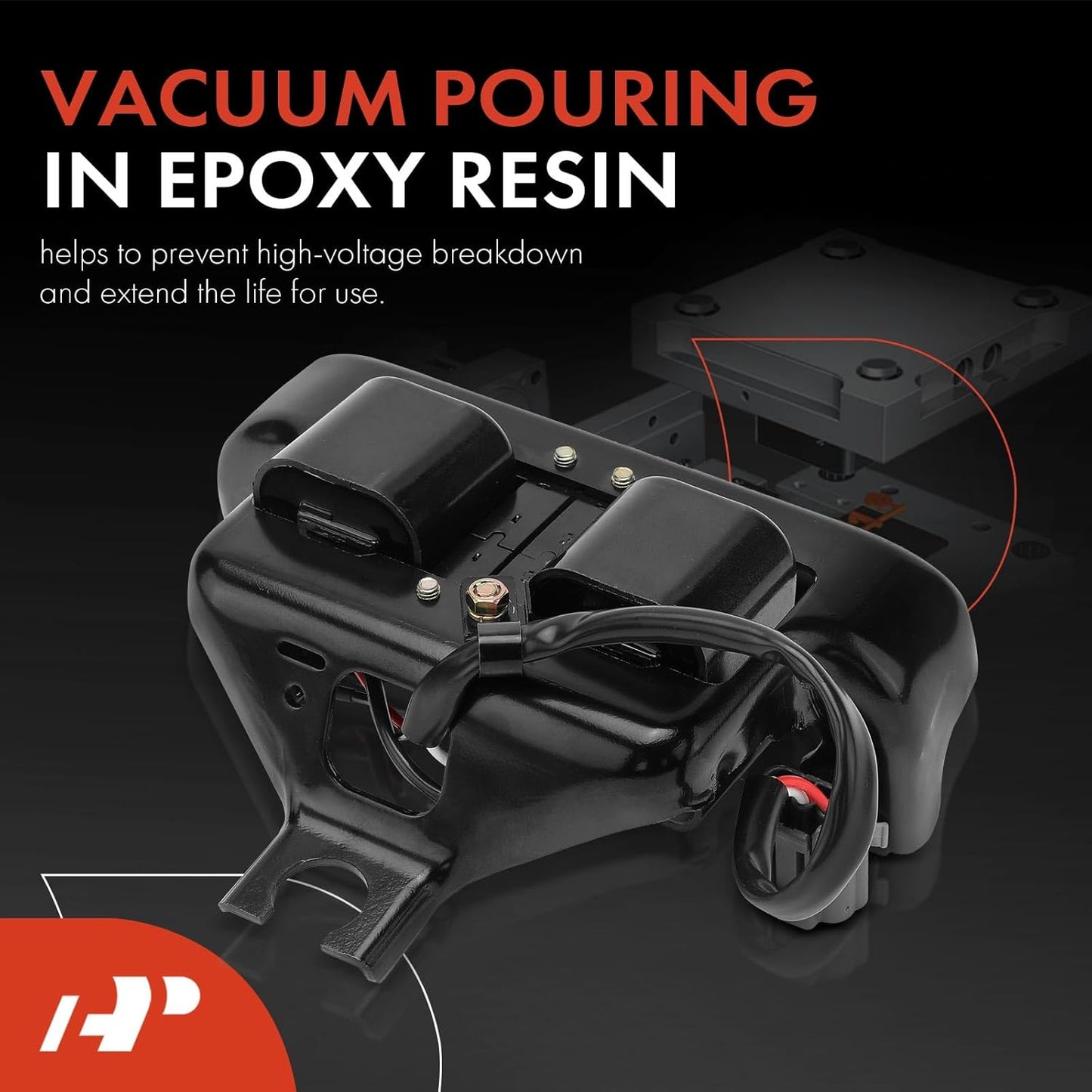 A-Premium Engine Ignition Coil Packs Compatible with Mazda Miata 1990 1992 1993 L4 1.6L