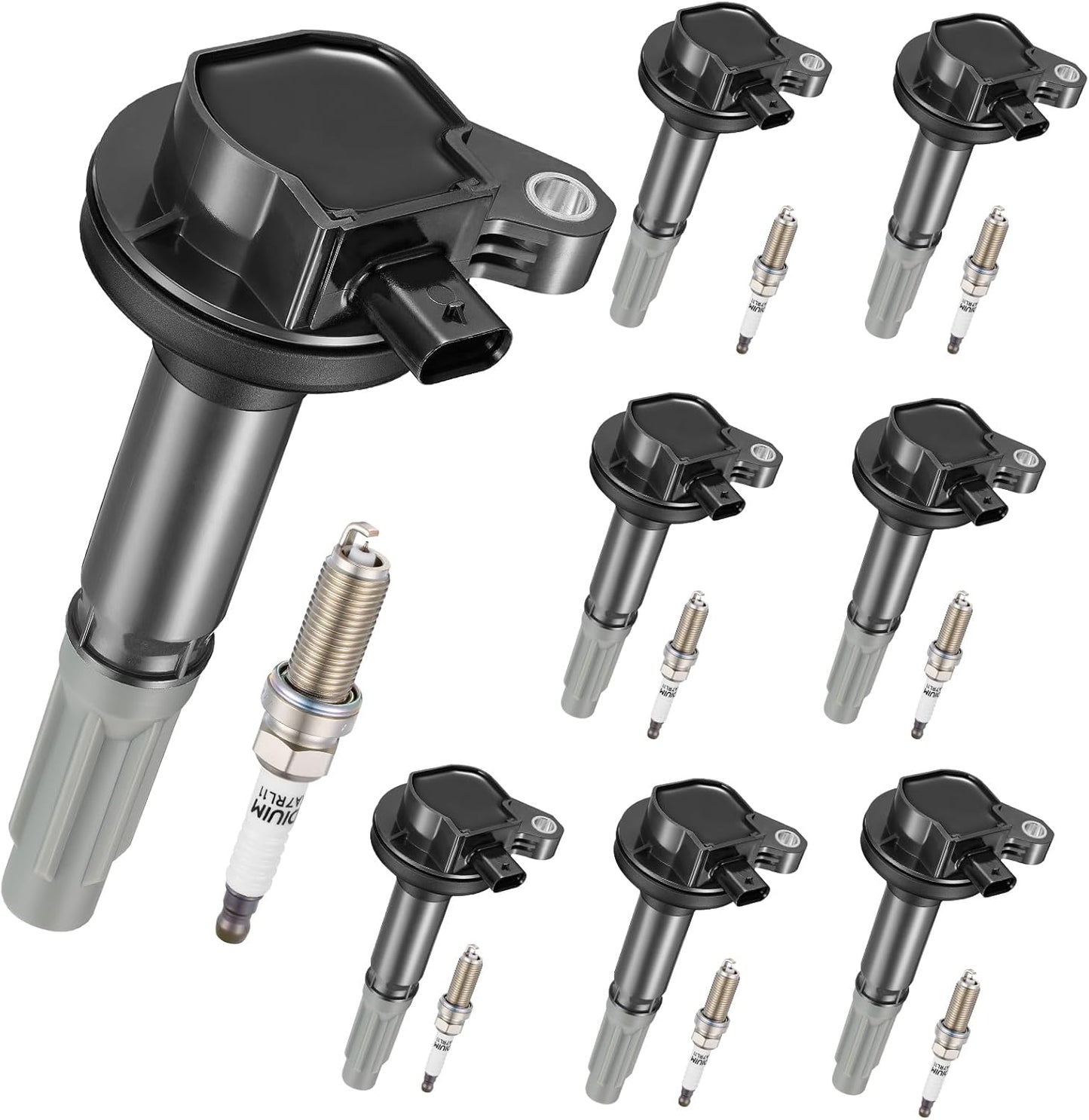 7-Pack UF835 Ignition Coils Compatible with Ford F-150 2018-2021/Mustang 2018-2020 5.0L V8 - Replaces for DG565, 5C2272, JR3Z12029A