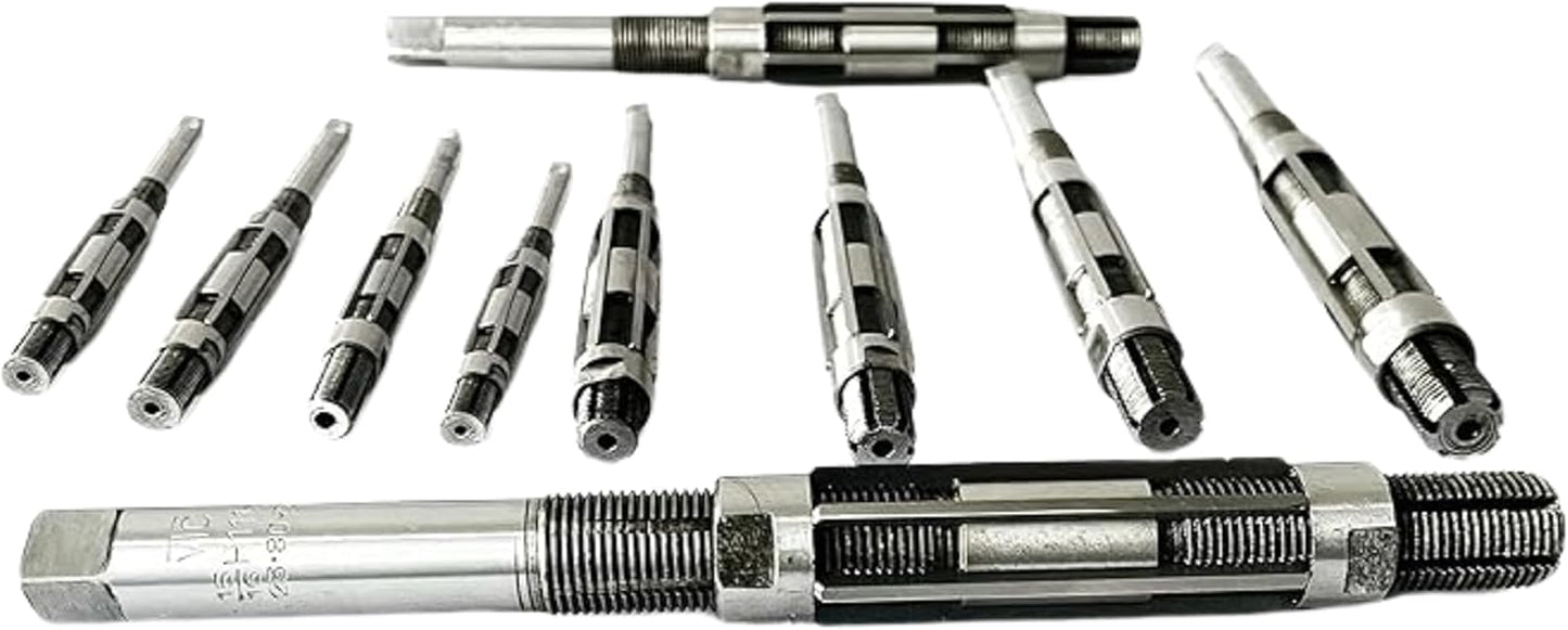 Adjustable Hand Reamer Tool H12 To H16 Sizes - 1-1/16" to 2-7/32" Reaming Tool for Precise Hole Finishing with Carbon Steel Blades - Hand Tools Reamers for Metal & Wood - 26.98mm-56.35 mm