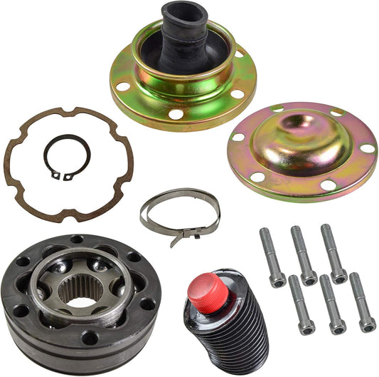 TRQ Front Driveshaft Rear CV Joint Rebuild Kit for 02-07 Jeep Liberty 99-06 Grand Cherokee