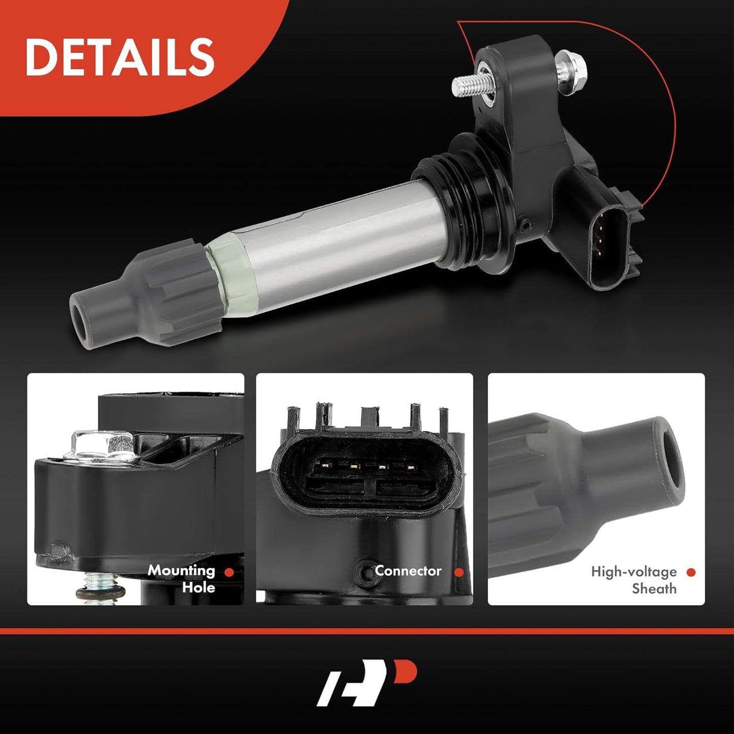 A-Premium 6PCS Ignition Coil Packs Compatible with Buick, Cadillac, Chevy &amp; GMC Vehicles - 2.8L, 3.0L, 3.2L, 3.6L - Enclace 2008-2024, CT4 2022-2024, Equinox 2008-2017, Impala 2012-2018, G6 2007-2009