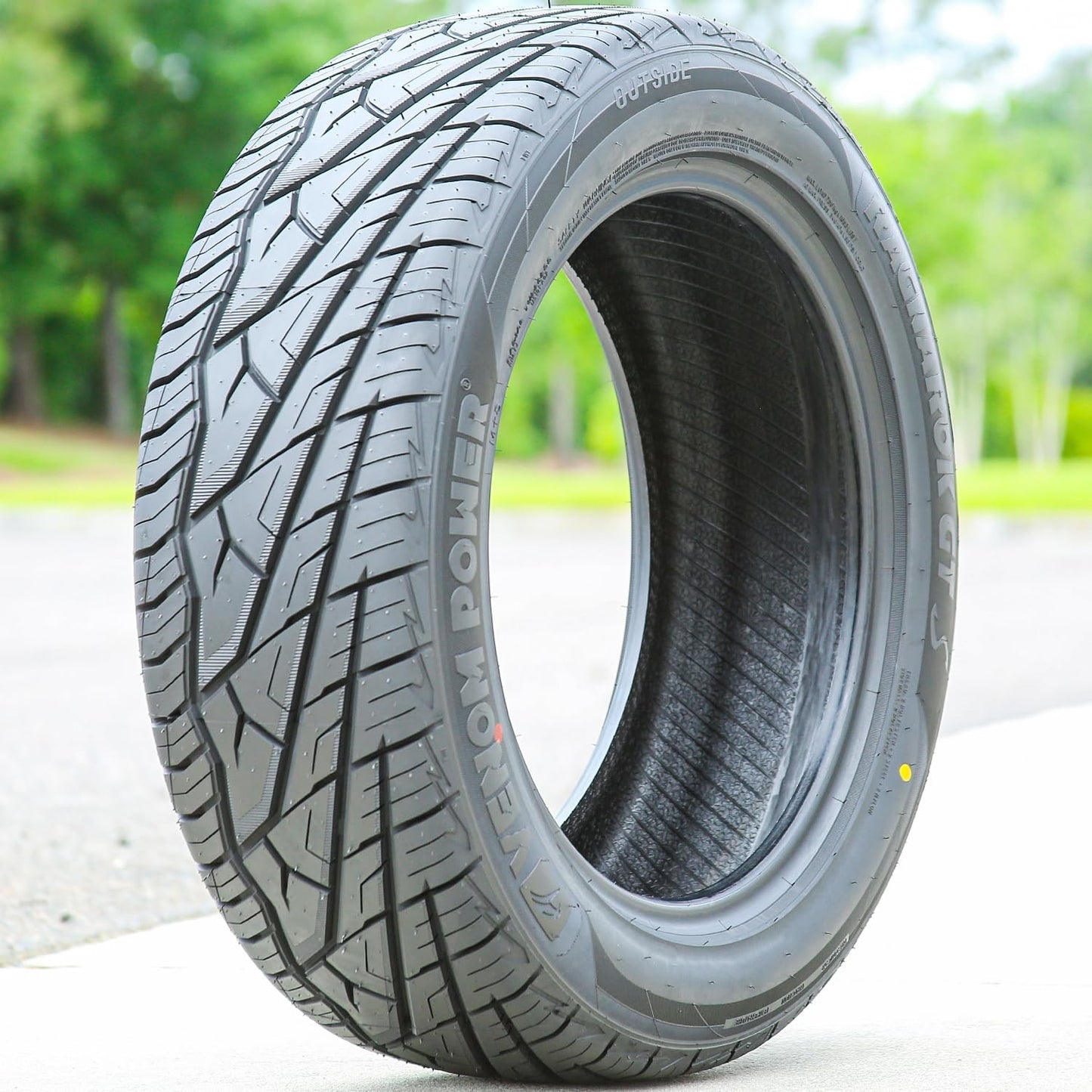 Venom Power Ragnarok GTS All-Season Highway Light Truck Radial Tire-33X12.50R20LT 33X12.50X20 33X12.50-20 119R Load Range F LRF 12-Ply BSW Black Side Wall