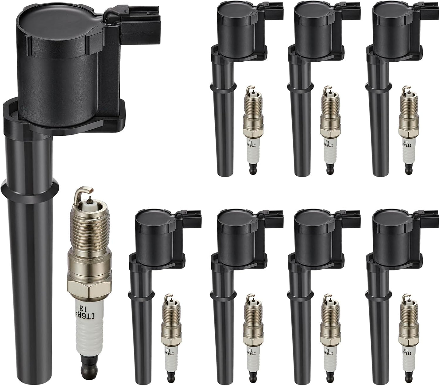 7-Pack UF835 Ignition Coils Compatible with Ford F-150 2018-2021/Mustang 2018-2020 5.0L V8 - Replaces for DG565, 5C2272, JR3Z12029A