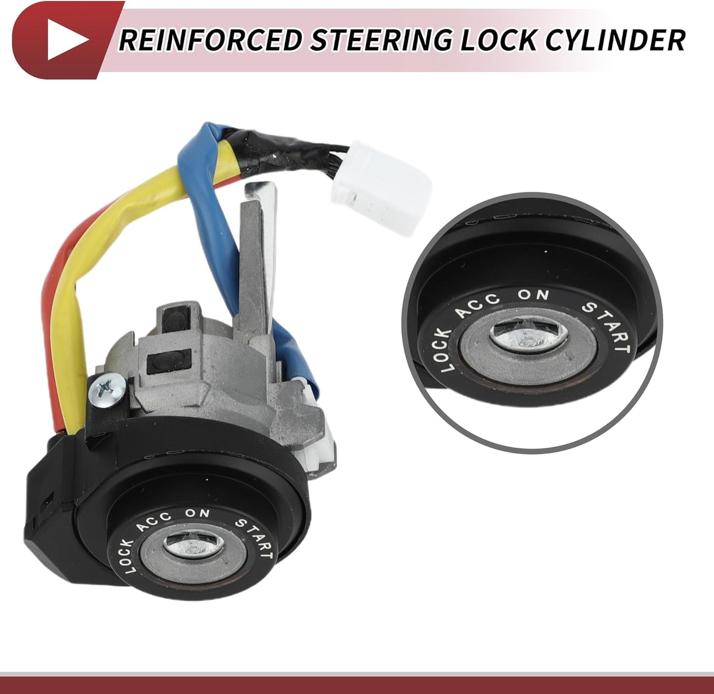 1 Set Ignition Lock Cylinder for Kia Optima 2016-2020 Front Door Lock Cylinder No.81991-35240 Silver Tone Metal