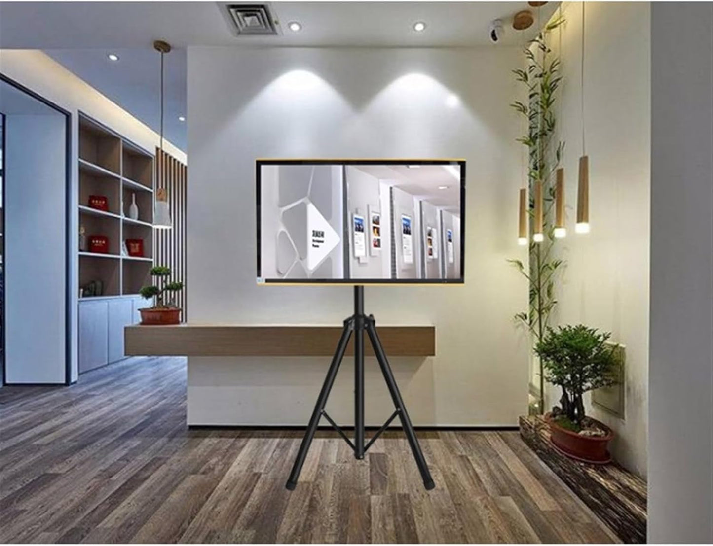 TV Mounts,TV Stand TV Bracket Tripod TV Stand for 32-50 Inch Screen TVs, Height Adjustable Floor TV Stand with VESA 420x400mm, Holds Up to 33lbs TV Mount Stand for Living Room Bedr