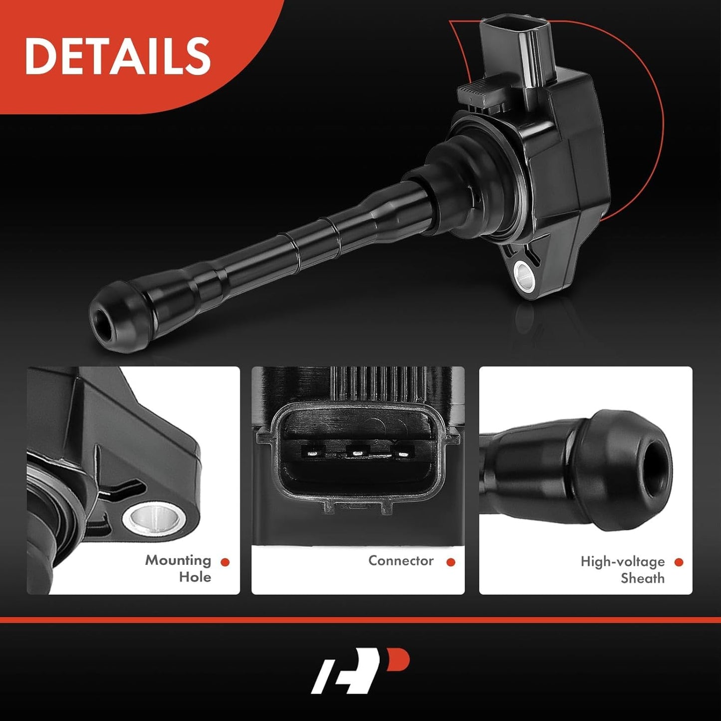 A-Premium Ignition coil Pack Compatible with Nissan Altima 2019-2021, Rogue 2021-2022, L4 2.5L