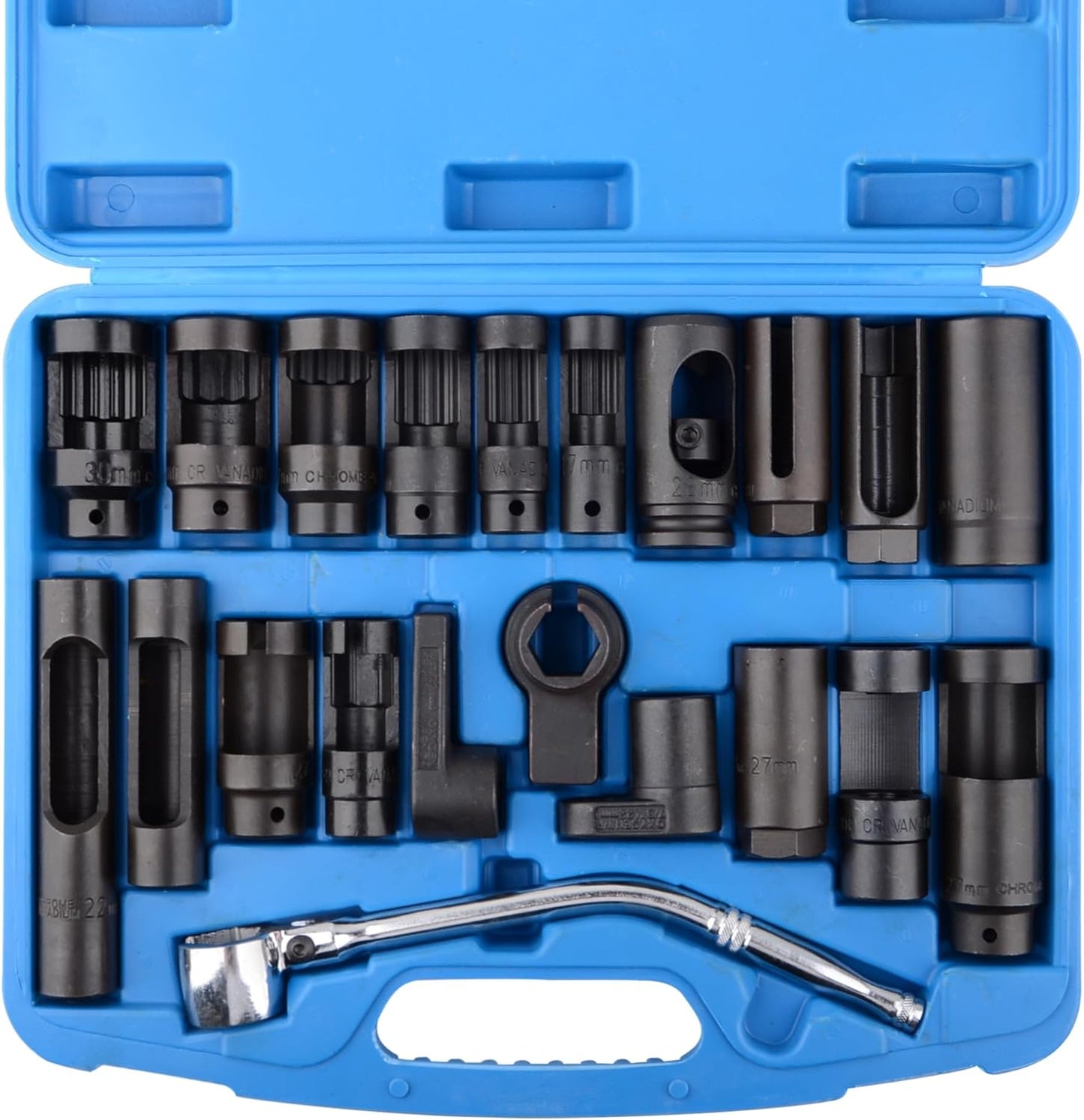 21pcs Oxygen Sensor Socket Set, Oil Pressure Sending Unit Socket Set O2 Sensor Removal Socket Fit for Auto Truck Car