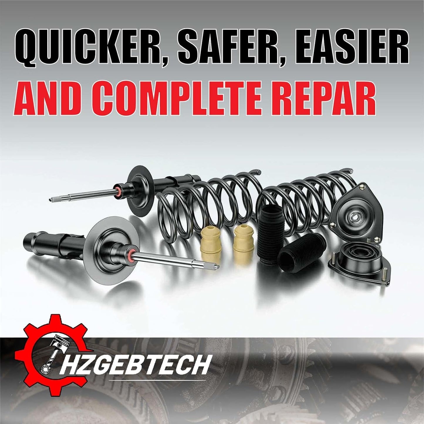 4PCs Front Rear Automotive Replacement Shocks,Struts & Suspension Products HZGEBTECH fits Nissan Xterra 2005 fits Nissan Xterra 2006 fits Nissan Xterra 2007 fits Nissan Xterra 2008