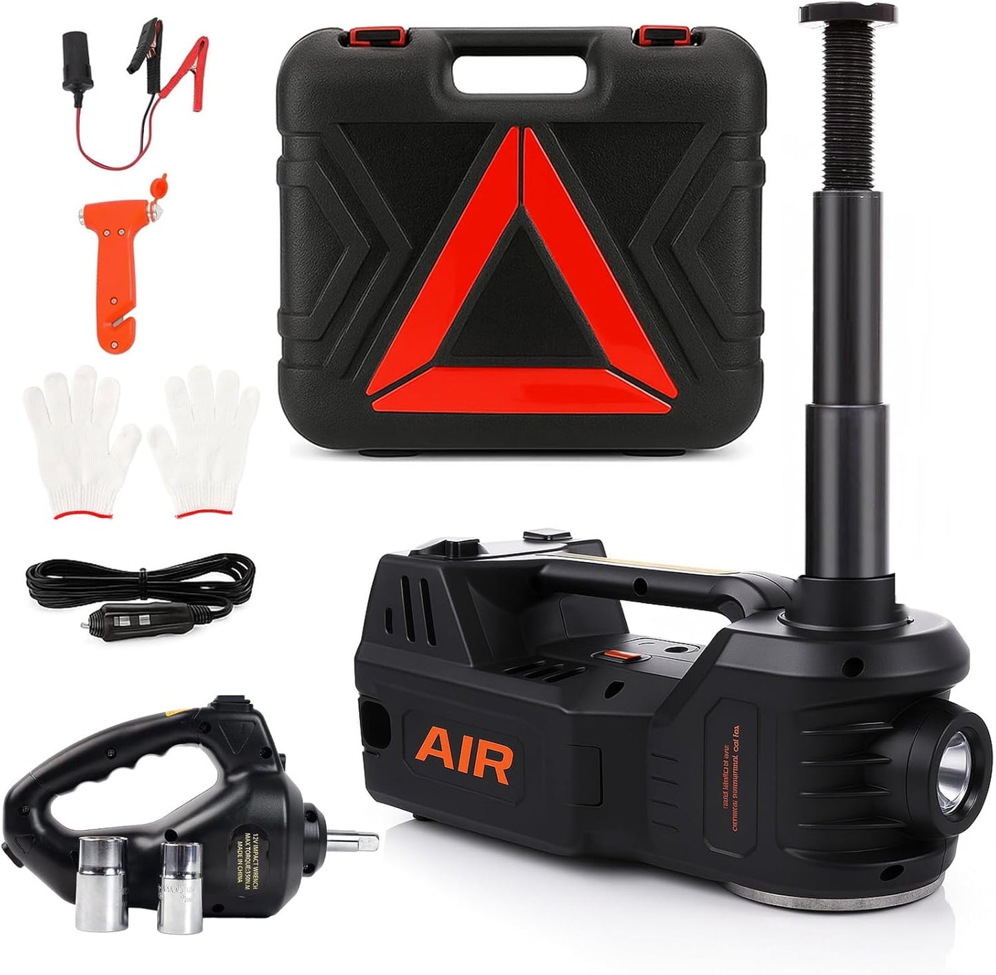 STANDTALL Electric Car Jack Hydraulic Cordless Remote Control 5 Ton 18V Automatic Small Portable Tire Change Kit Emergency Repair Tire Tools for SUV Sedans Vehicle MPV