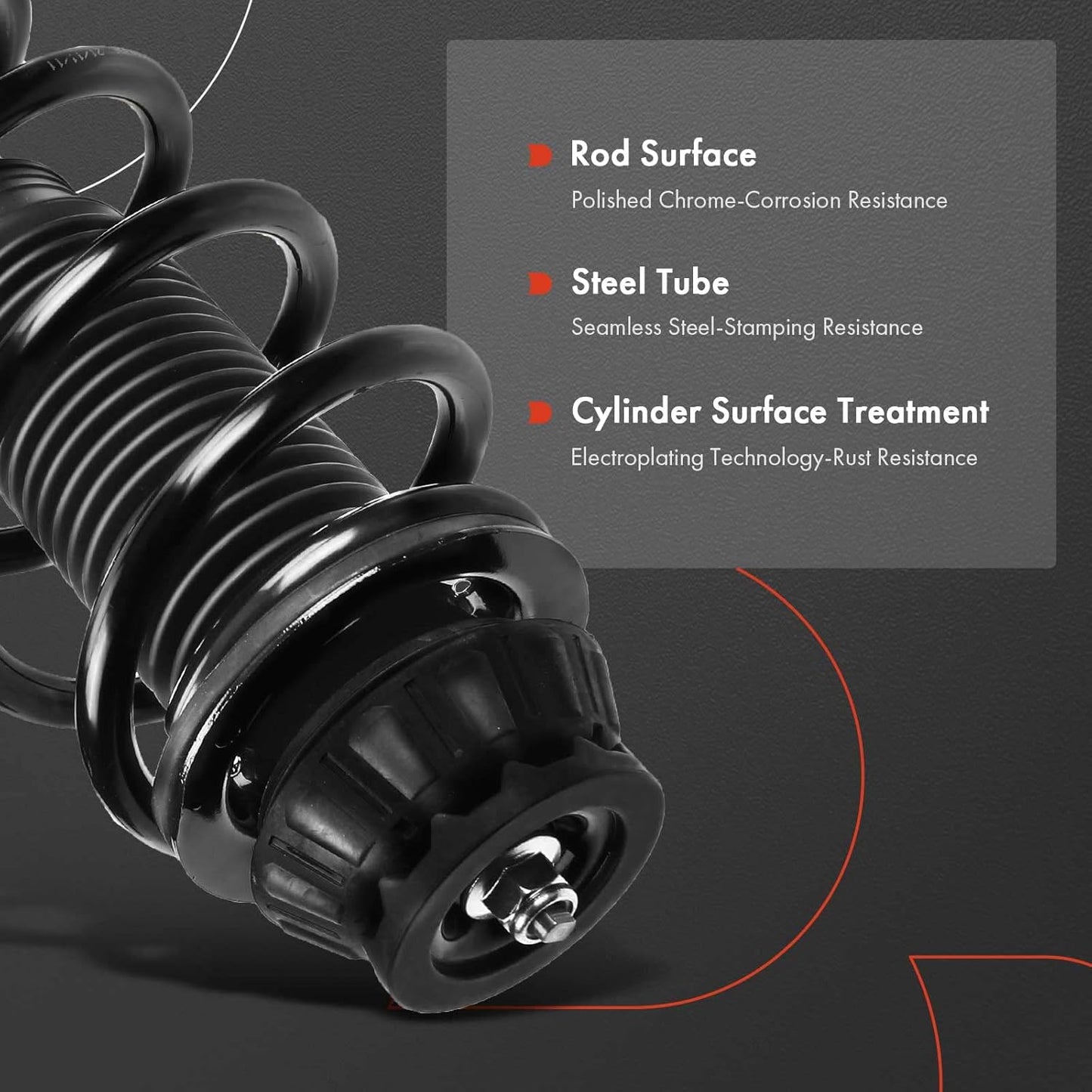 A-Premium Front Pair (2) Complete Strut & Coil Spring Assembly Compatible with Kia Soul 2010 2011 2012 2013