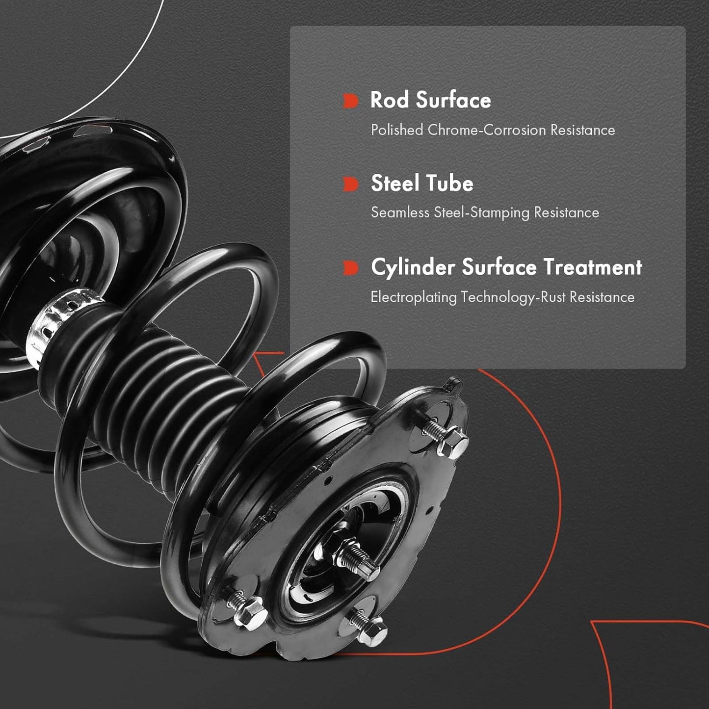 A-Premium Front Complete Strut & Coil Spring Assembly Compatible with Nissan Maxima 2009 2010 2011 2012, 2-PC Set