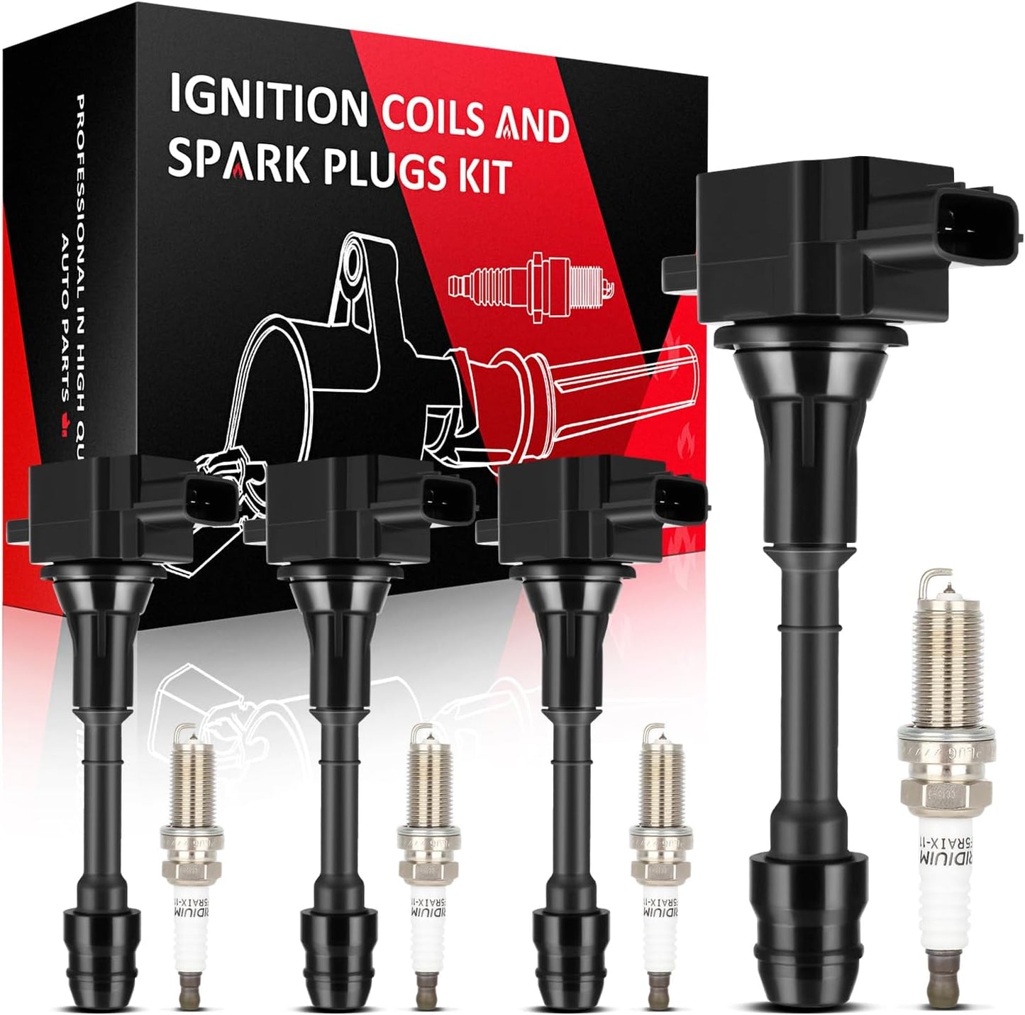 SCITOO 100% New 3pcs Ignition Coil Set Compatible for Dodge/for Jeep/for Ram 2009-2012 Automobiles Fit for OE: UF640 C1652