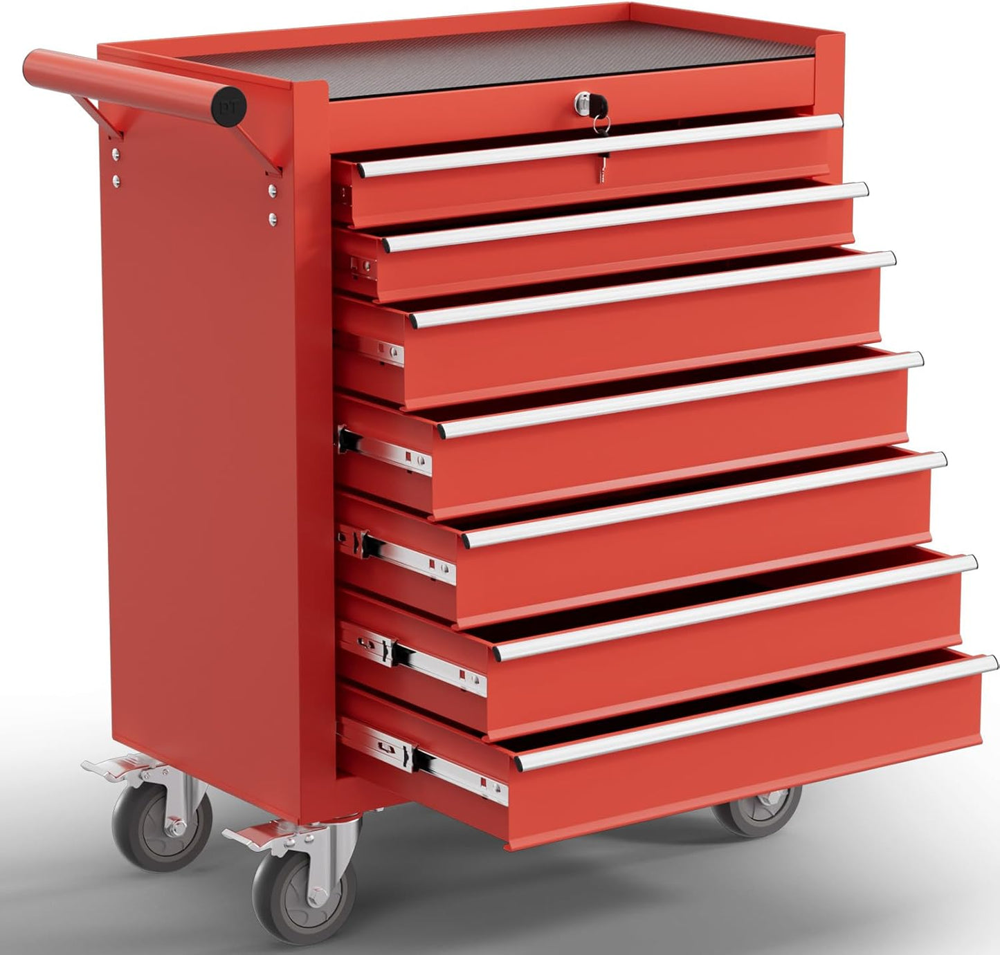 5-Drawer Tool Chest,Rolling Tool Cart with Wheels,High Capacity Tool Cabinet with Locking System for Garage, Warehouse, Workshop-Black