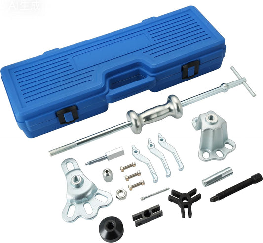 ATPEAM 9-Way Slide Hammer Puller Set | Front Wheel Hub Bearing Remover & Rear Wheel Axle Hub Dent Shaft Puller Tool Kit