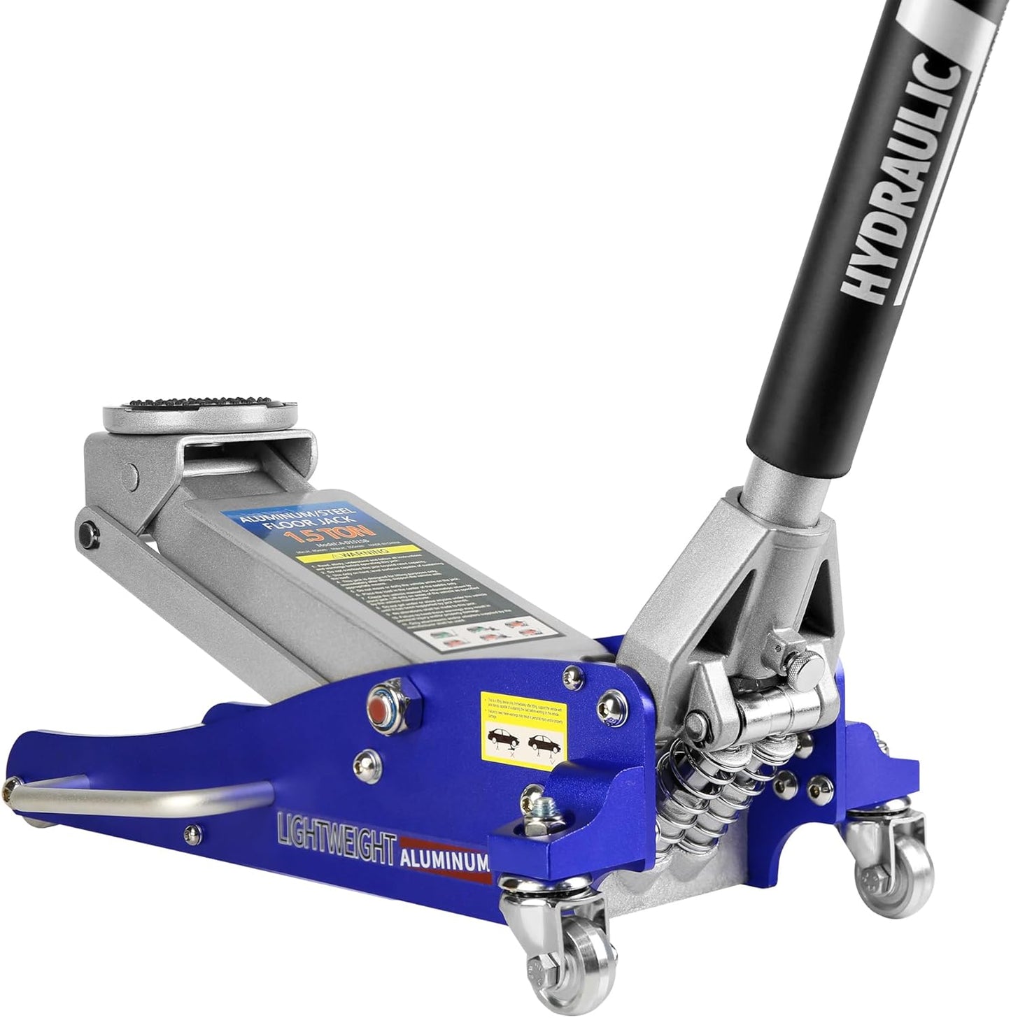3 Ton Low Profile Floor Jack, Professional Low Profile Hydraulic Jack, Heavy Duty Steel Racing Floor Jack with Dual Piston Quick Lift Pump, 3 Ton (6,600 lb) Capacity, Lift Range 3.3"-18.5"