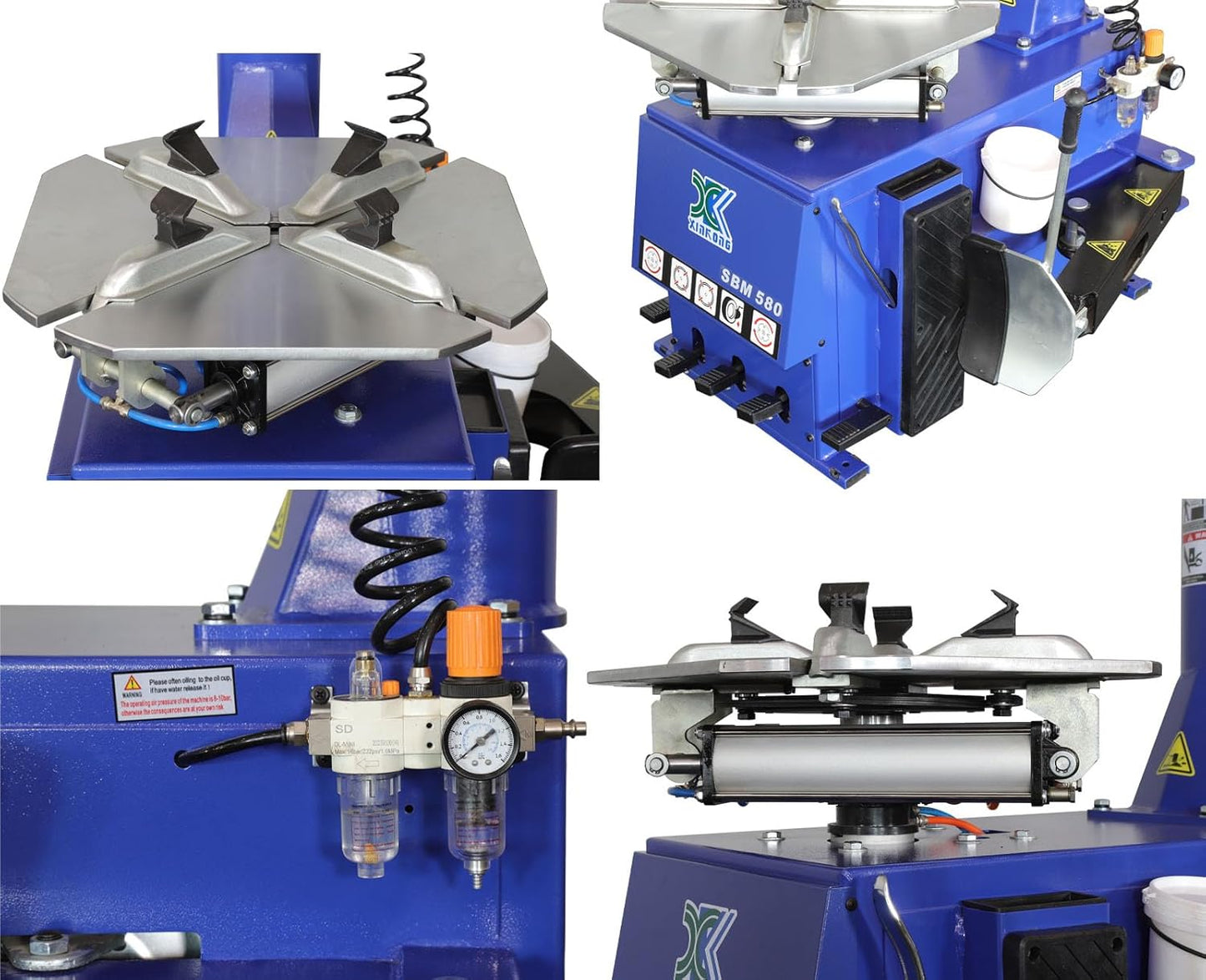 XK 2.0 Horsepower Tire Machine Tire Changer Wheel Changers Machine Balancer Rim Clamp Combo 580-690 12-20 Inches with 36 Month Parts Replacement