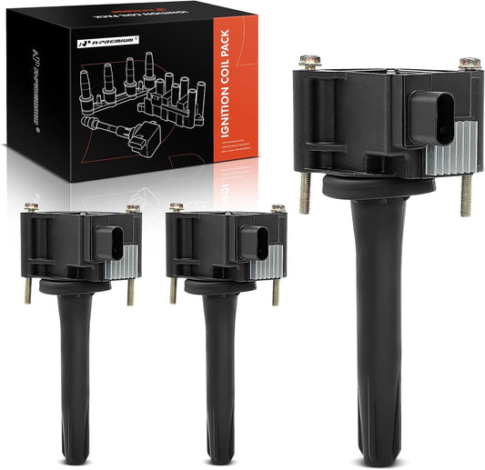 A-Premium Engine Ignition Coil Pack Compatible with Buick Encore GX 2020-2024 & Chevrolet Trailblazer 2021-2024, 1.3L, 3-PC Set
