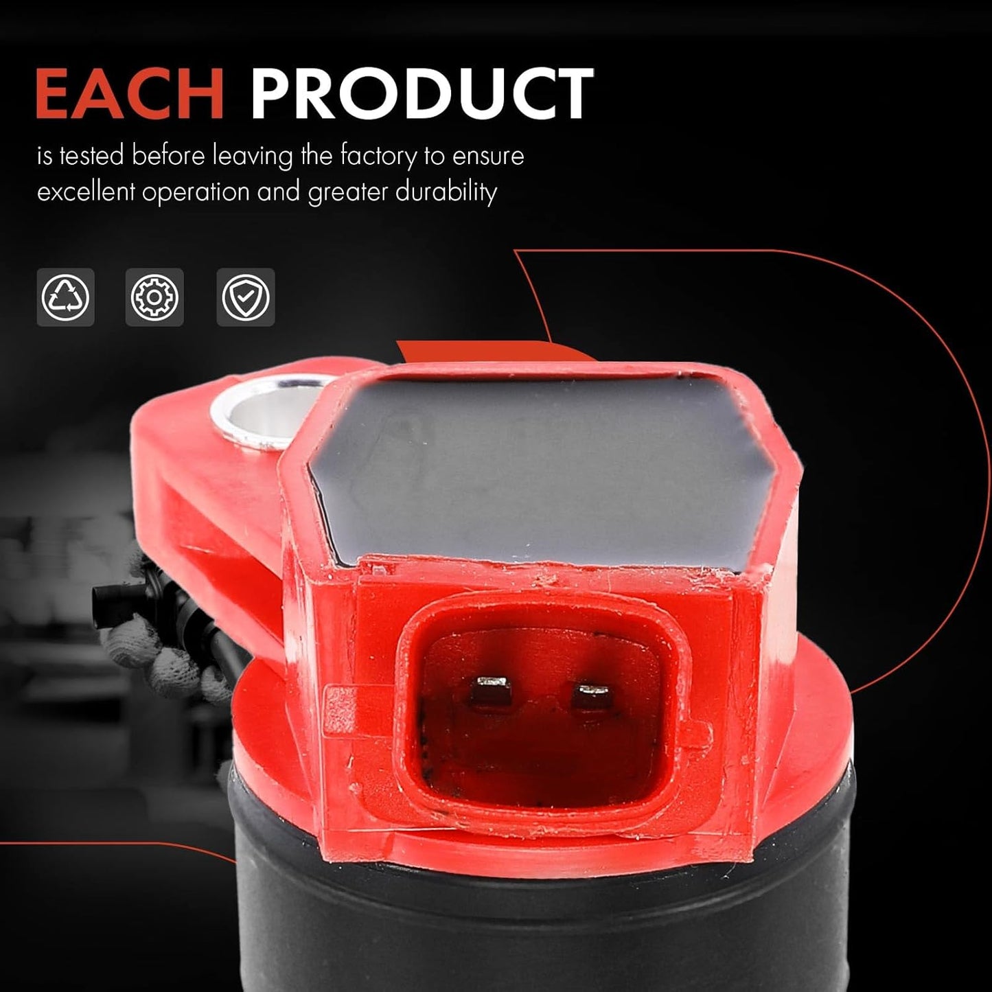 A-Premium (Red) Engine Ignition Coil Pack Compatible with Kia Soul 2012-2019, Forte 2014-2018, Rondo 2014 & Hyundai Elantra 2010-2020, Tucson 2014-2020, Elantra Coupe, Elantra GT, 1.8L 2.0L, 4-PC Set
