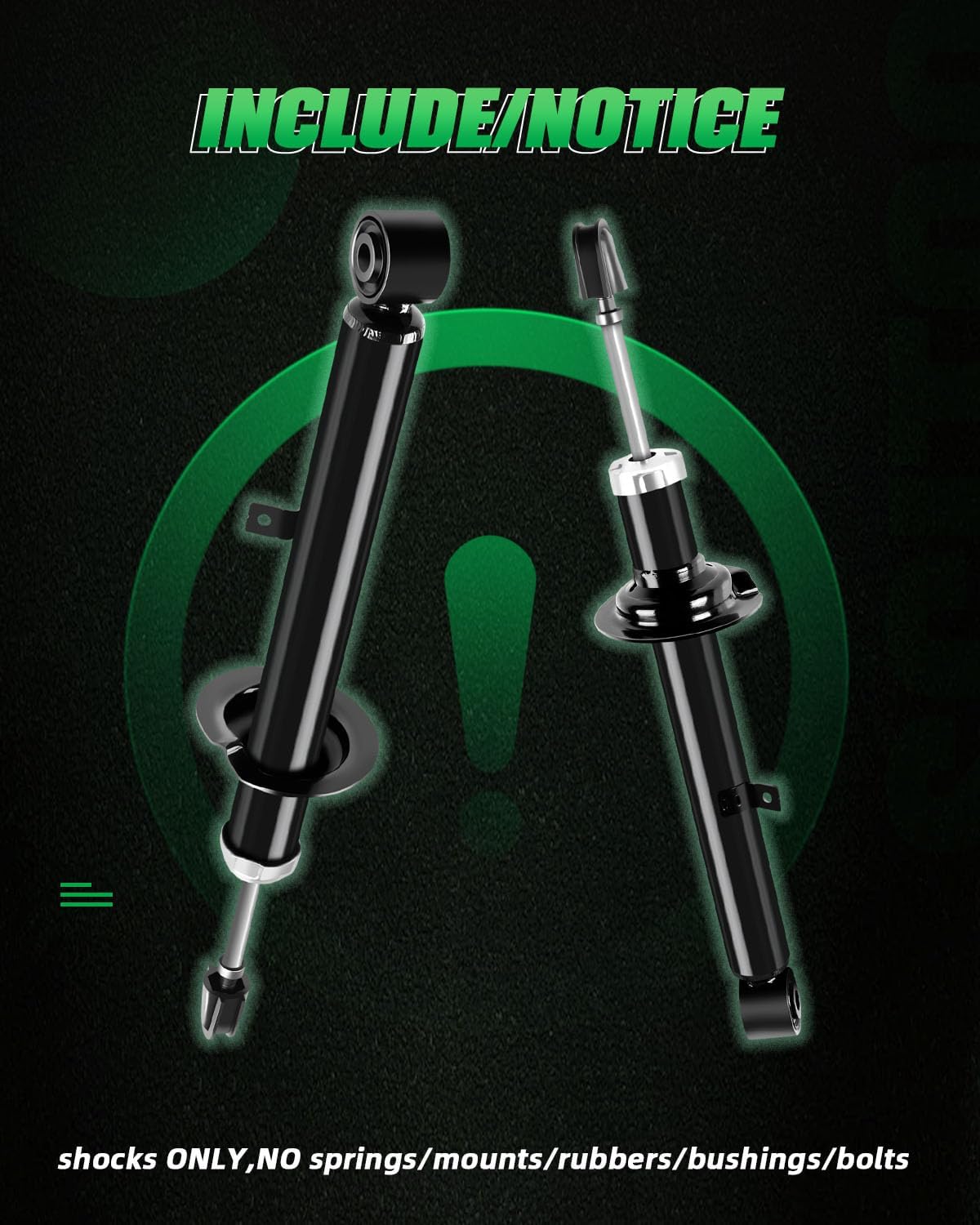 SCITOO Front Shock Absorbers Fit for Lexus IS250 2006-2013,for Lexus IS350 2006-2013 Auto Shocks 551130 39131 551131 39132 -Set of 2