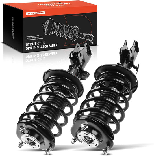 A-Premium Front Pair (2) Complete Strut & Coil Spring Assembly Compatible with Toyota Prius 2010-2015, Driver and Passenger Side