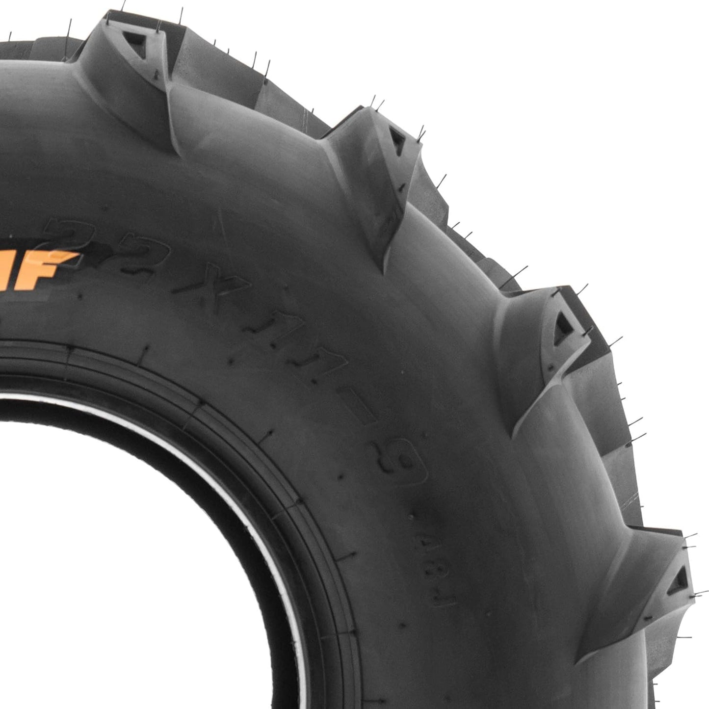 Set of 2 SunF A024 22x11-9 ATV UTV Mud/Trail Tires, 6-PR, Deep Directional Tread