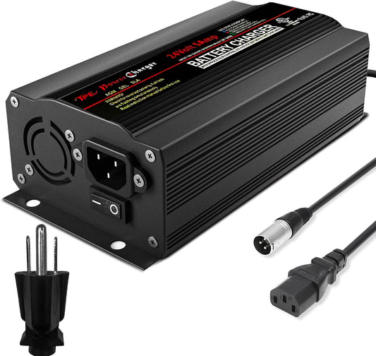 TPE 24V 5A Battery Charger, Automatic Smart Battery Charger, Trickle Charger Maintainer for Wheelchair