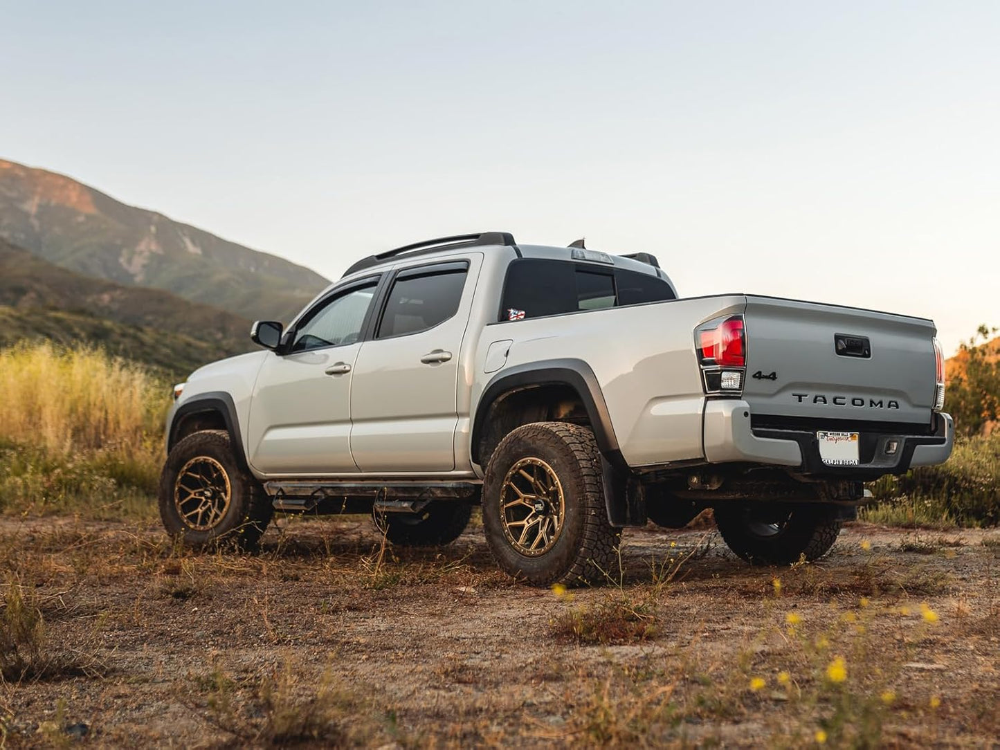 RockTrix RT107 17 Inch Rim Automotive Wheel Compatible with 2001+ Toyota Tacoma, 2002+ 4Runner, FJ Cruiser, 17x9 6x5.5 Wheel, 12mm offset, 4.5 Inch Backspacing, 6x139.7 6Lug Rim, Matte Bronze