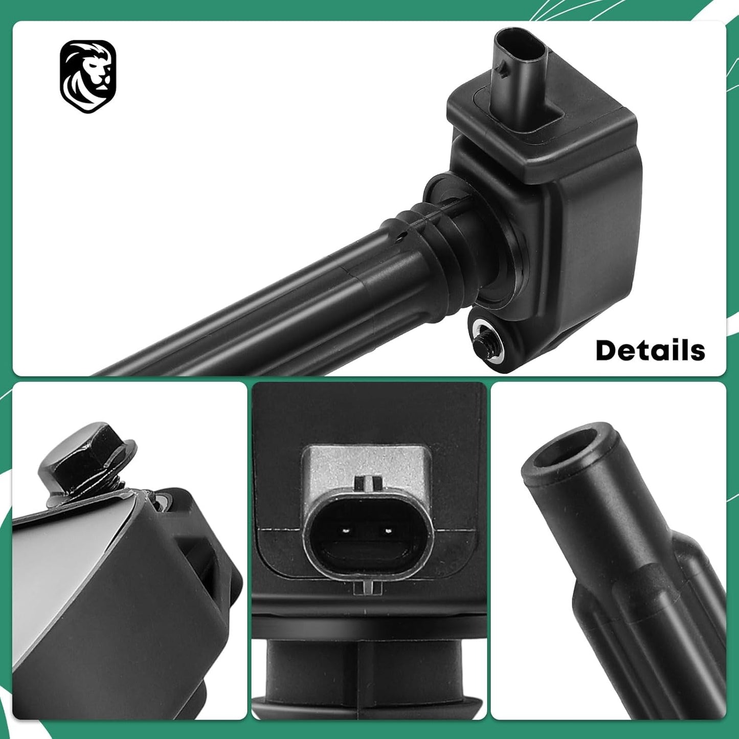 YHTAUTO Set of 4 Ignition Coil Packs Replacement for Jeep Compass 2018-2021, Cherokee 2014-2020, Renegade 2015-2021, Chrysler 200 2015-2017, Dodge Dart, Fiat 500X, Ram ProMaster City L4 2.4L