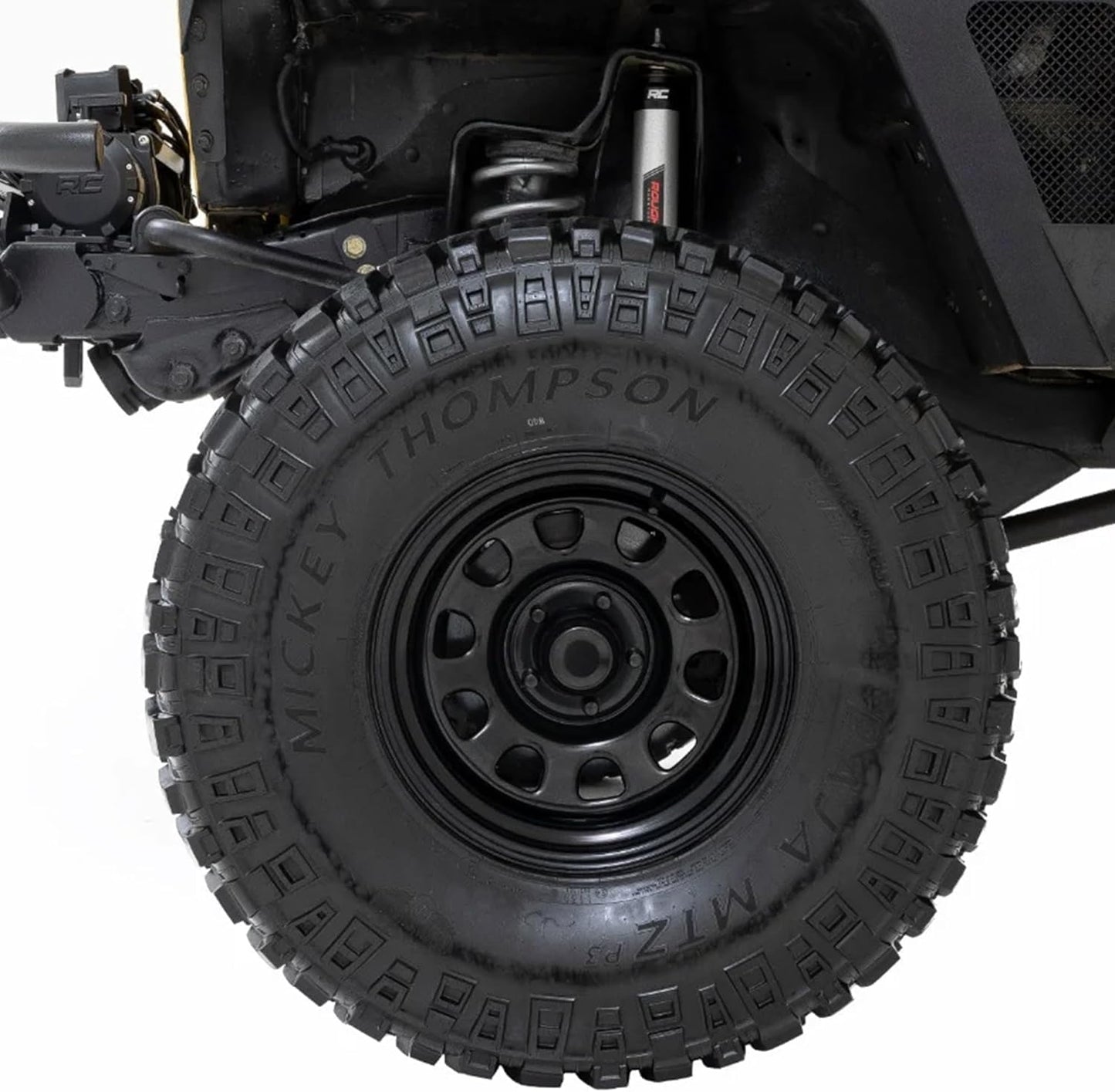 Rough Country Steel 17x9 | 6x5.5 | 4.25 Bore | -12-RC51-7655 Gloss Black Wheel with Painted (17 x 9. inches /6 x 5 inches, -12 mm Offset)