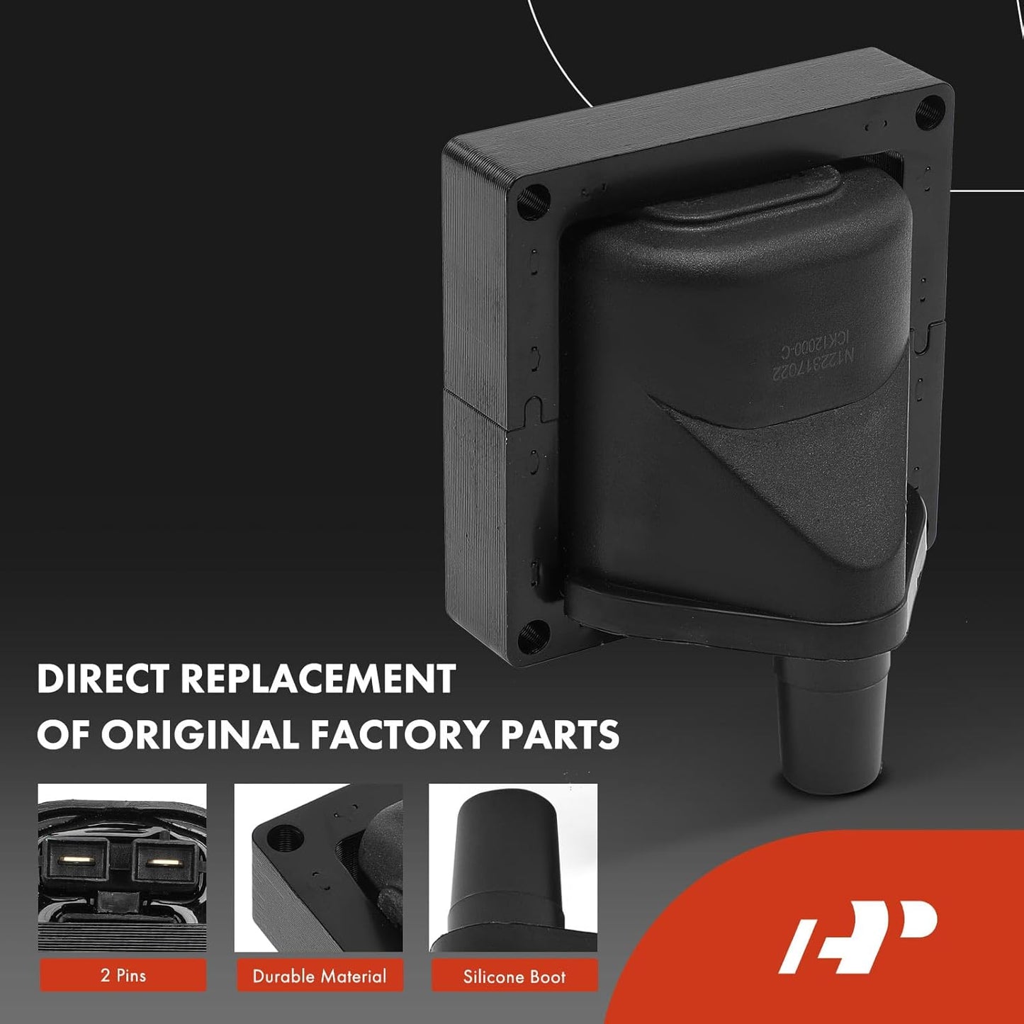 A-Premium 1x Ignition Coil Pack and 4x Iridium & Platinum Spark Plugs Compatible with Toyota 4Runner 1984, Celica 1981-1982, Corona 1981, Pickup 1981-1990, L4 2.4L, Replace #9091902106
