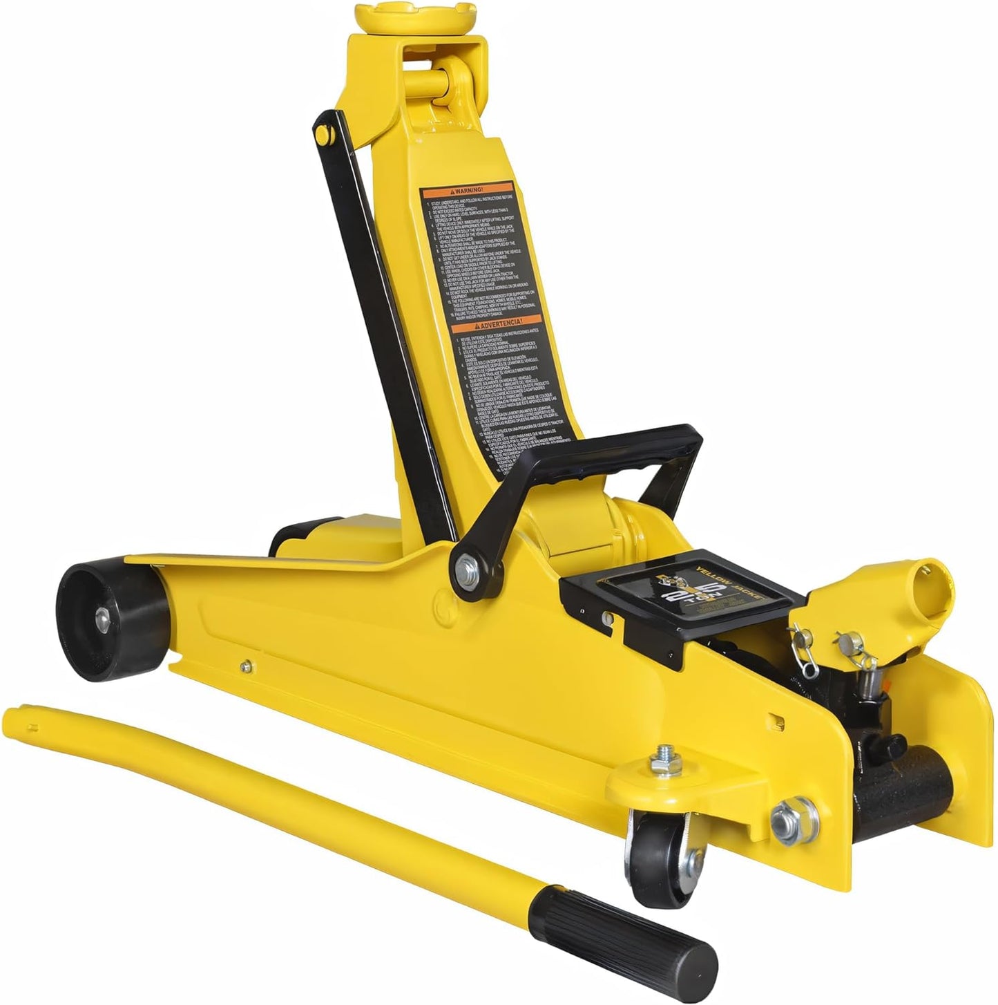 YELLOW JACKET 2.5 Ton Trolley Jack with Carrying Case Hydraulic Low Profile Floor Jack for Cars Lift with Single Piston Lift Pump, 5500 lb Capacity…