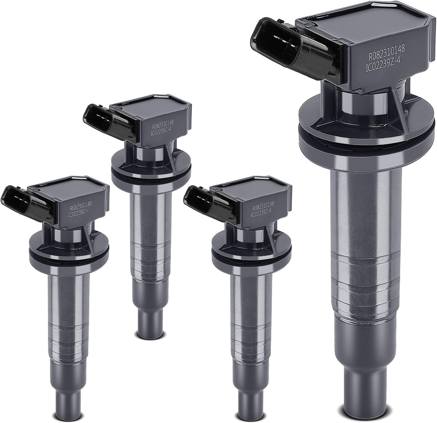 YHTAUTO Set of 4 Ignition Coil Packs Replacement for Toyota Corolla 2000-2008, Matrix 2003-2008, Celica Mr2 Spyder Pontiac Vibe Chevrolet Prizm L4 1.8L, Replace 6731306