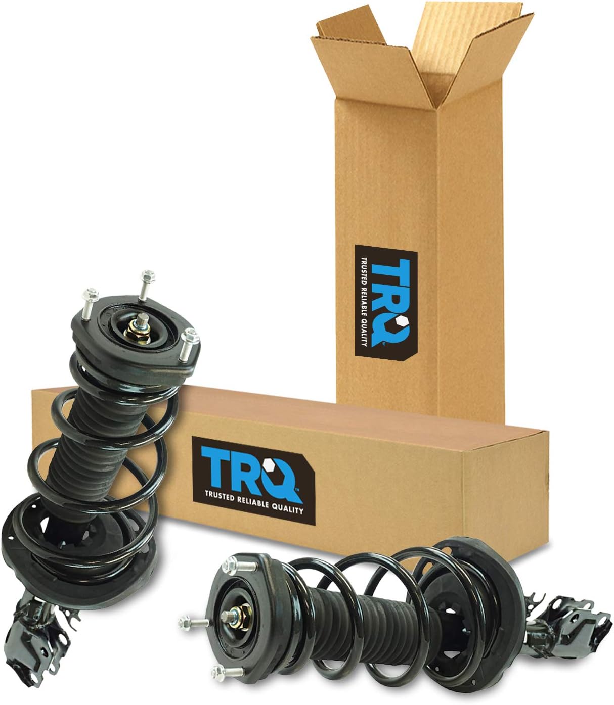 TRQ Rear Strut & Coil Spring Assembly Set Driver & Passenger Sides Compatible with 12-17 Toyota Camry