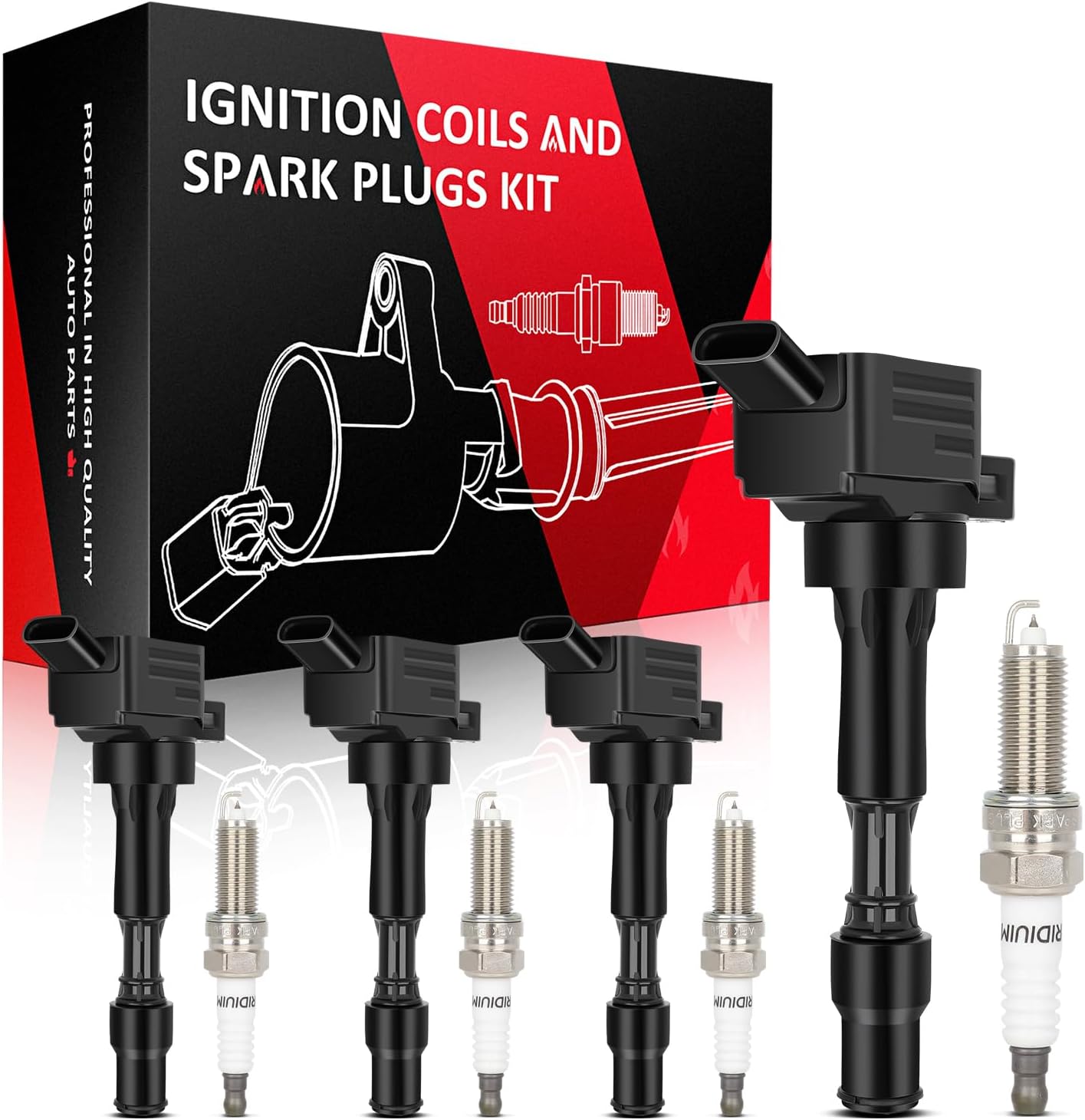 SCITOO 100% New 3pcs Ignition Coil Set Compatible for Dodge/for Jeep/for Ram 2009-2012 Automobiles Fit for OE: UF640 C1652