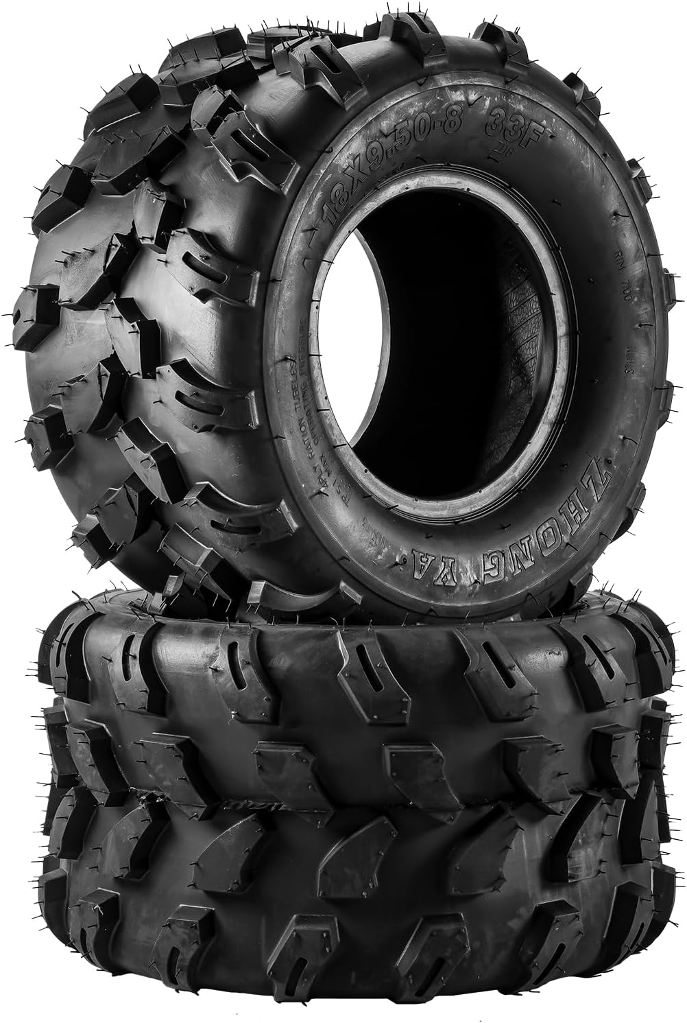 22x10-9 ATV Tires, 22x10-9 All Terrain Tires 6 PR, for Mud, Sand, and Off-Road Trails, 2 Pack Tubeless, Z-104