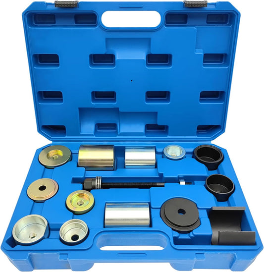 ZKTOOL Rear Trailing Control Arm Bushing Ball Joint Removal Tool Set Kit For BMW E36 E46 E38 E39 E60 E61 E31 E90 E91，Steering Arm, Suspension, Threaded Rod Bushing, Differential Axle Bush Removal Tool