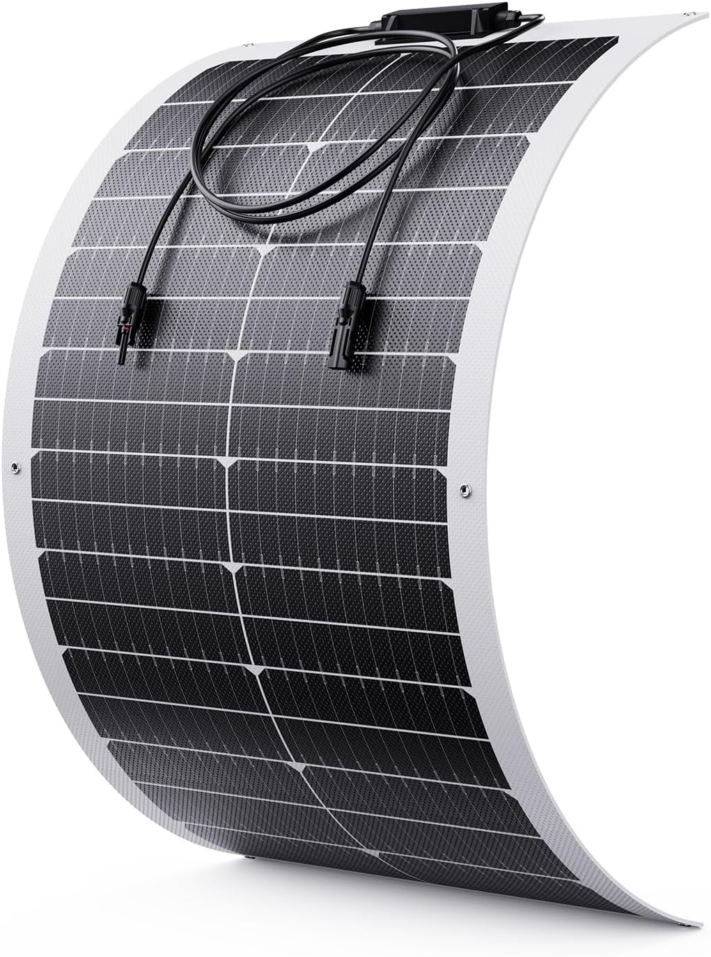 100W Flexible Solar Panel, Ultra Lightweight 100 Watt 12V RV Solar Panel Kit, Callsun IP68 Waterproof 182 PERC 23% High Efficiency Mono Solar Panels for RV Van Offgrid Living Boat (Black)