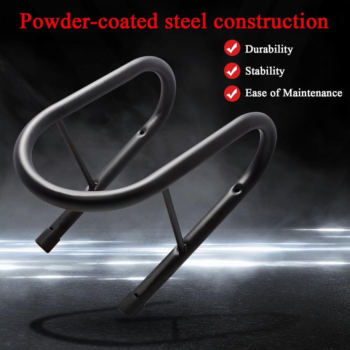 WOWTK 6.5" Removable Dirt Bike Wheel Chock w/Mount Kit,6 1/2 in. wide Motorcycle Trailer Locking Wheel Chock Tire Holder,Pack of 2