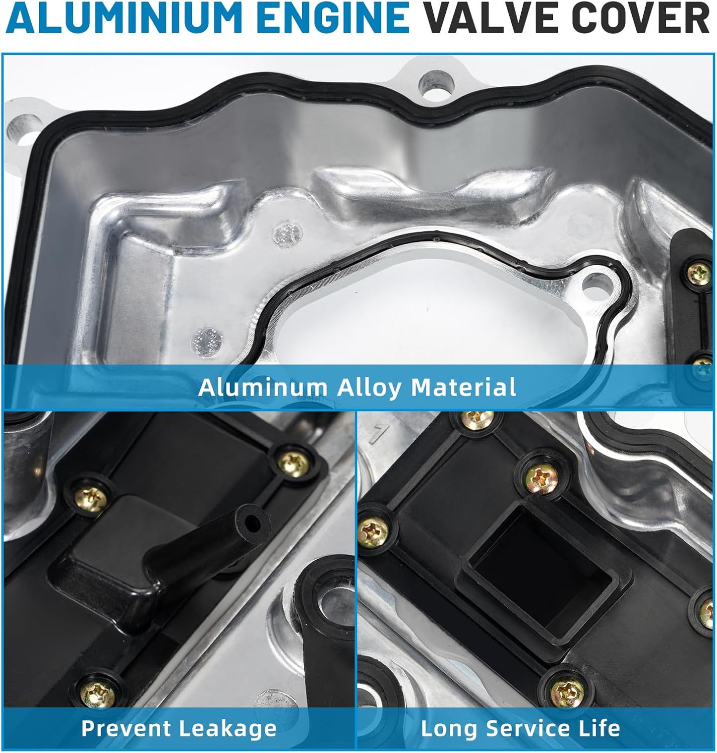 22410-2G710 Aluminium Engine Valve Cover Compatible with 2011-2016 Kia Optima Sorento Sportage,Hyundai Tucson