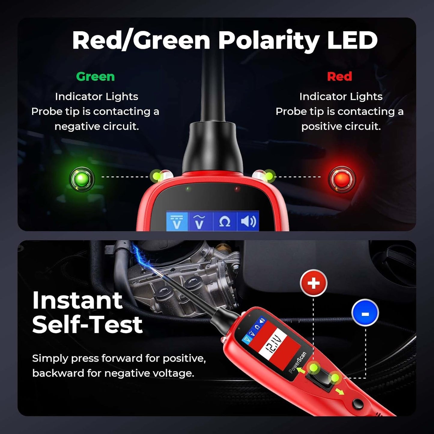 2025 Autel Circuit Tester, Power Circuit Probe Scan Tool, 12-24V Electrical Short Open Breaker Circuit Finder, Auto Circuit Tester, Digital Multimeter/Relay & Diode Resistance Tool Kit, 20FT Long Cord
